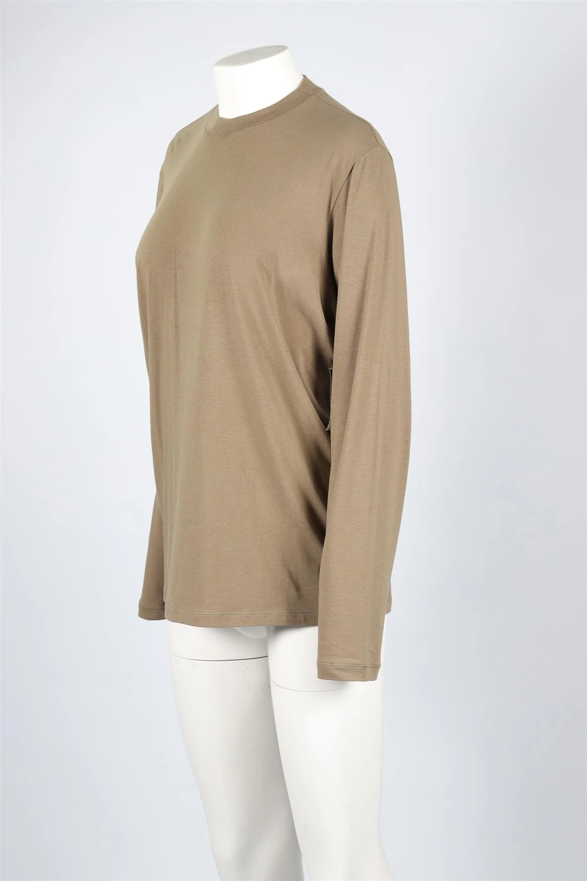SKIMS KHAKI COTTON TOP SMALL - Image 3