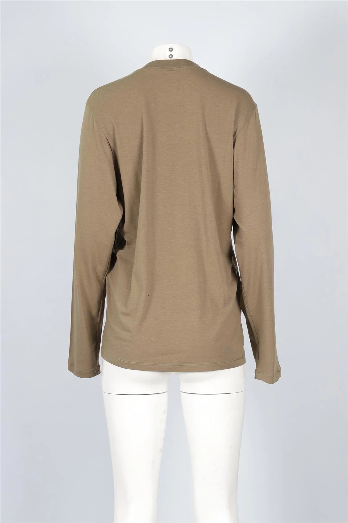 SKIMS KHAKI COTTON TOP SMALL - Image 4