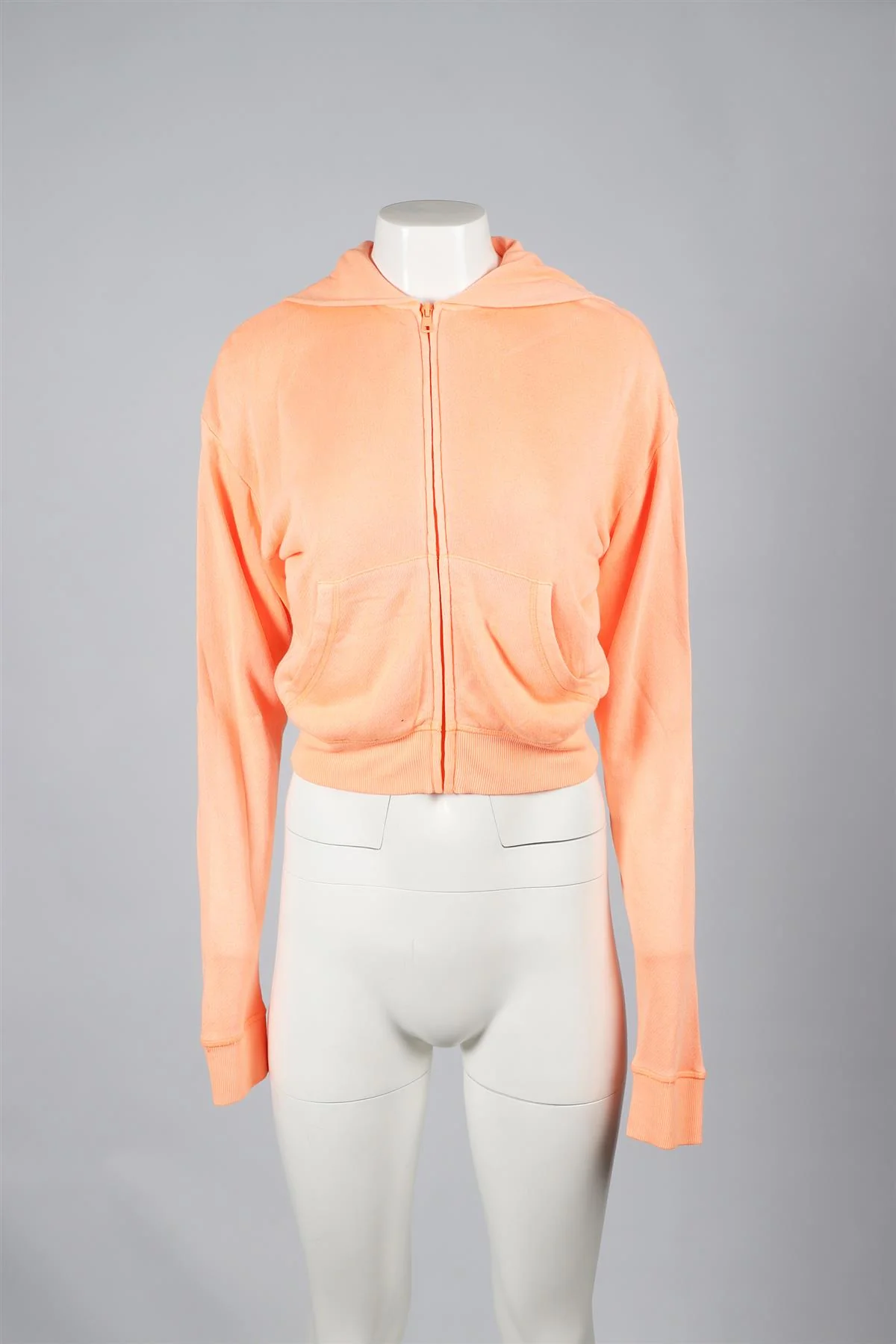 SKIMS ORANGE COTTON HOODIE XSMALL - Image 2