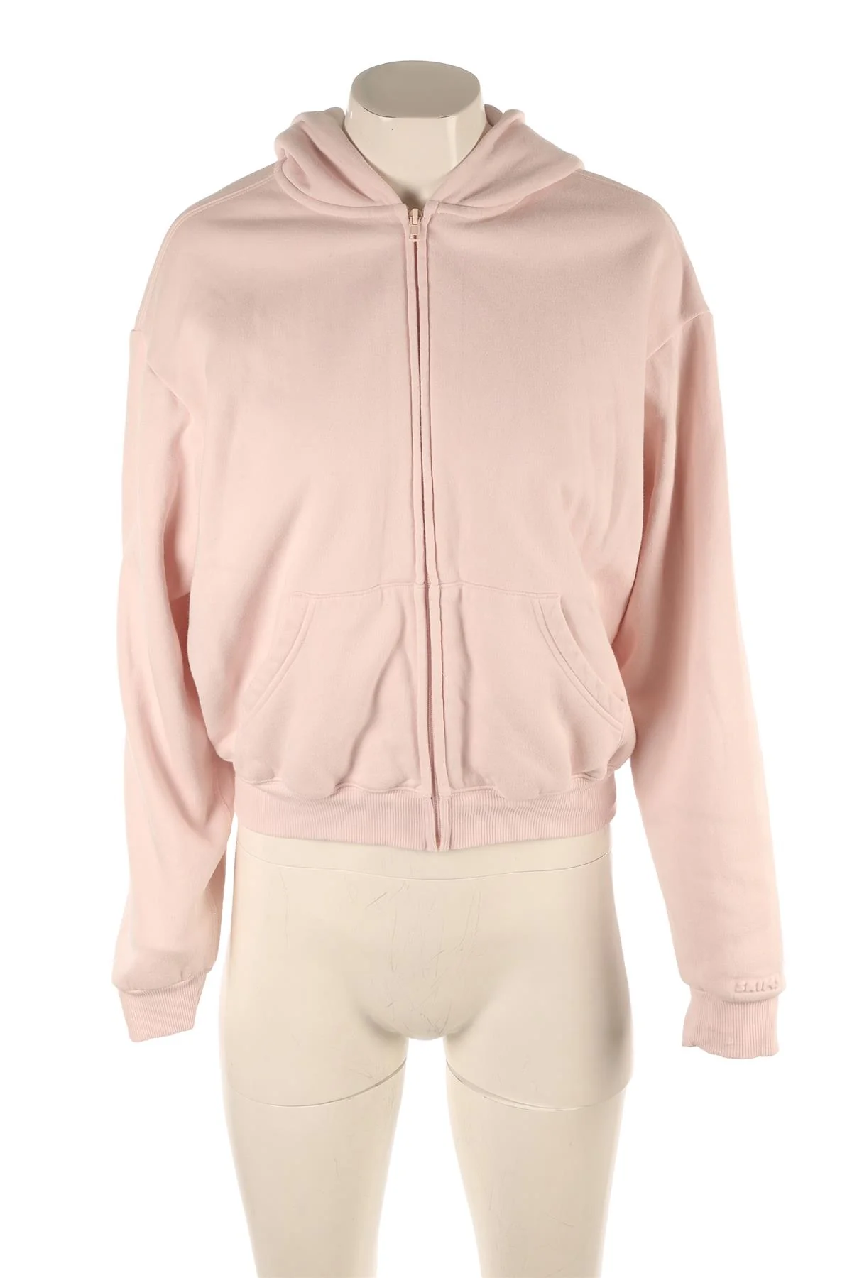 SKIMS PINK COTTON HOODIE SMALL - Image 2