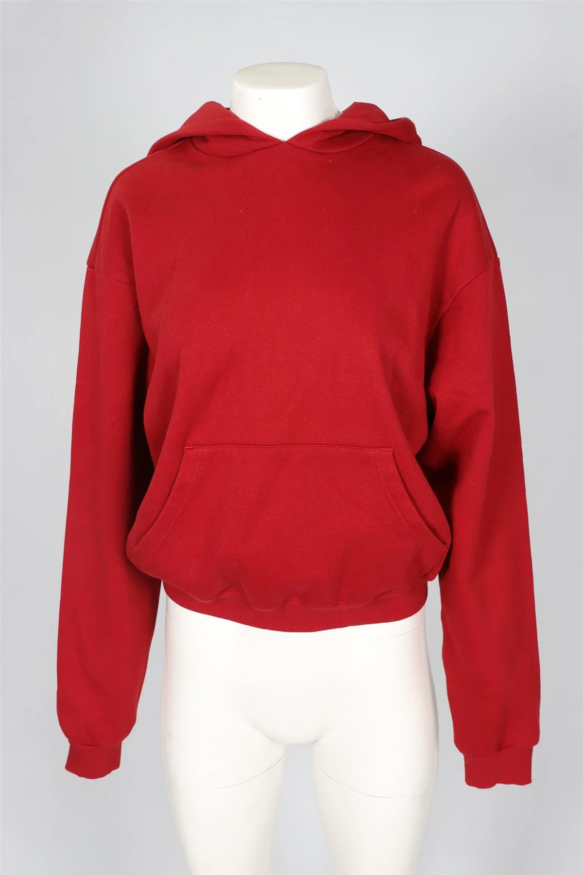 SKIMS RED COTTON HOODIE MEDIUM - Image 2