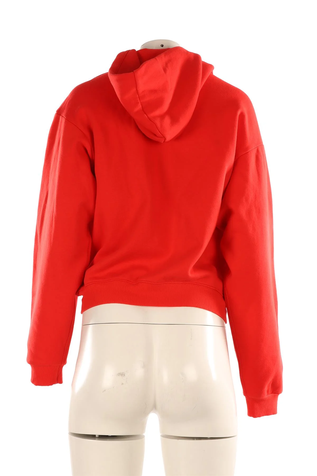 SKIMS RED COTTON HOODIE SMALL - Image 4