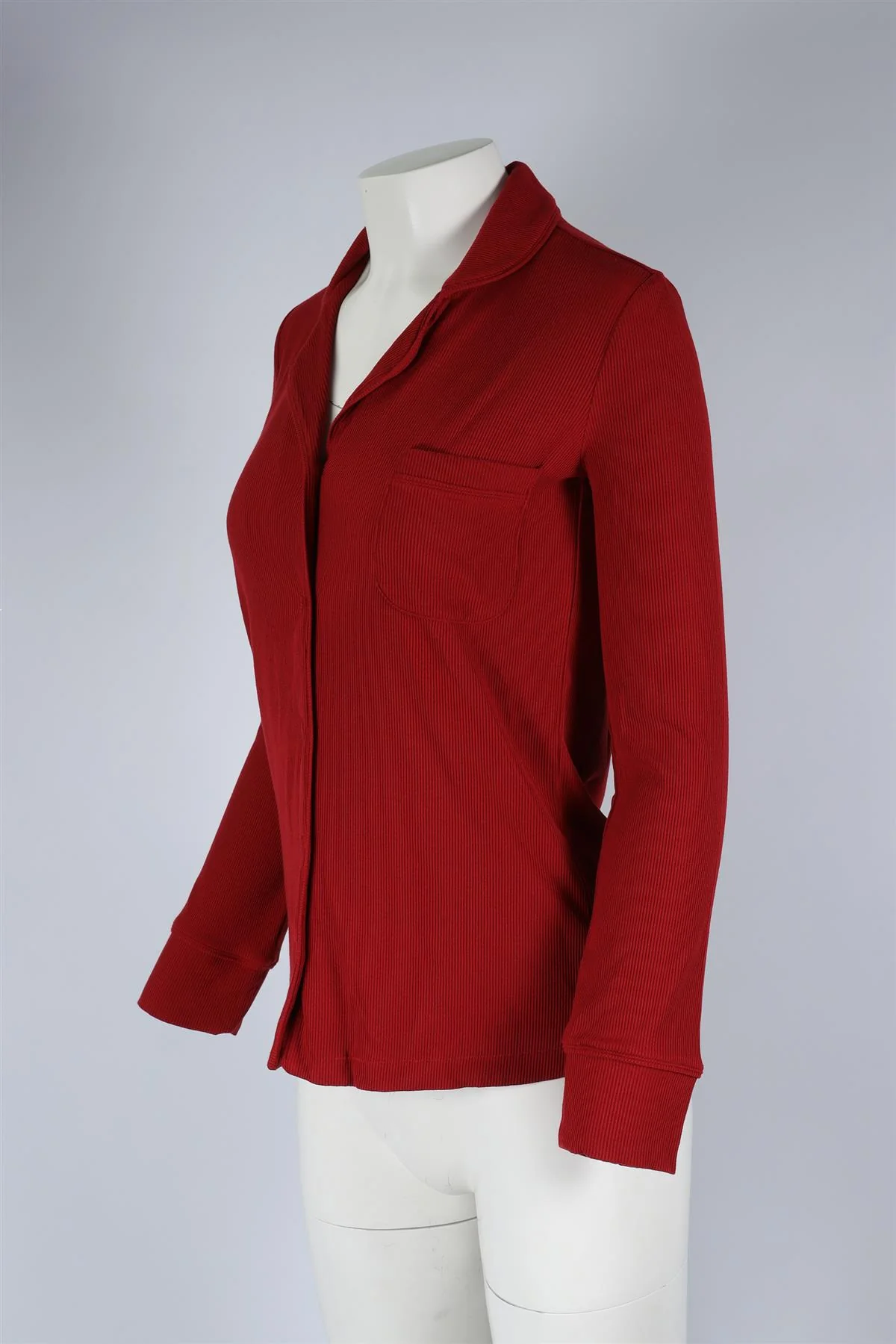 SKIMS RED MODAL PYJAMA TOP SMALL - Image 3
