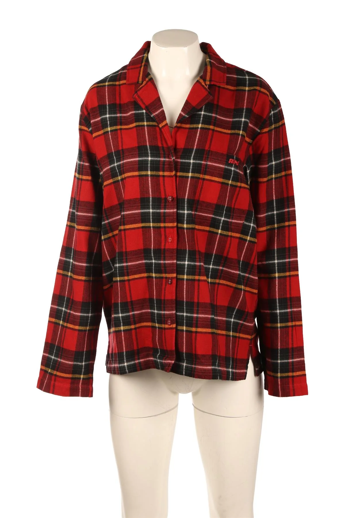 SKIMS RED PYJAMA TOP MEDIUM - Image 2
