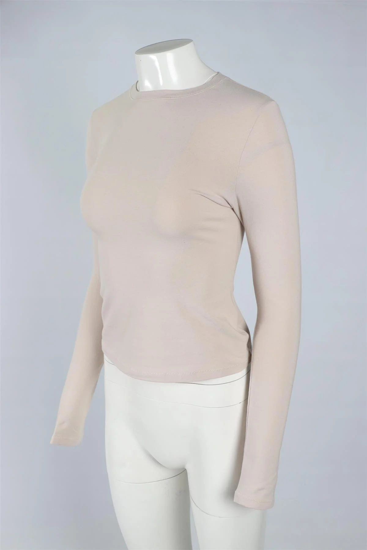 SKIMS STONE COTTON JERSEY TOP MEDIUM - Image 3