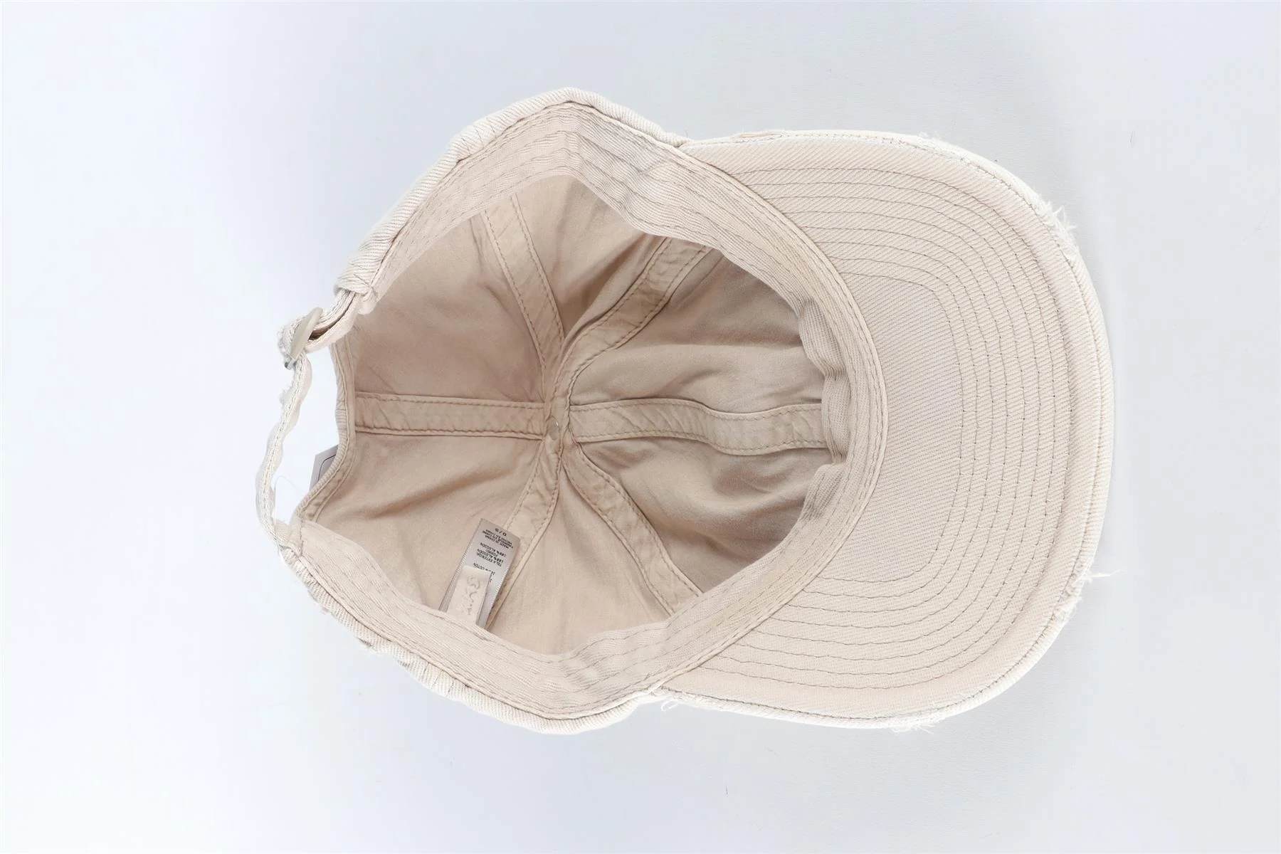SKIMS TAUPE COTTON BASEBALL CAP ONE SIZE - Image 5