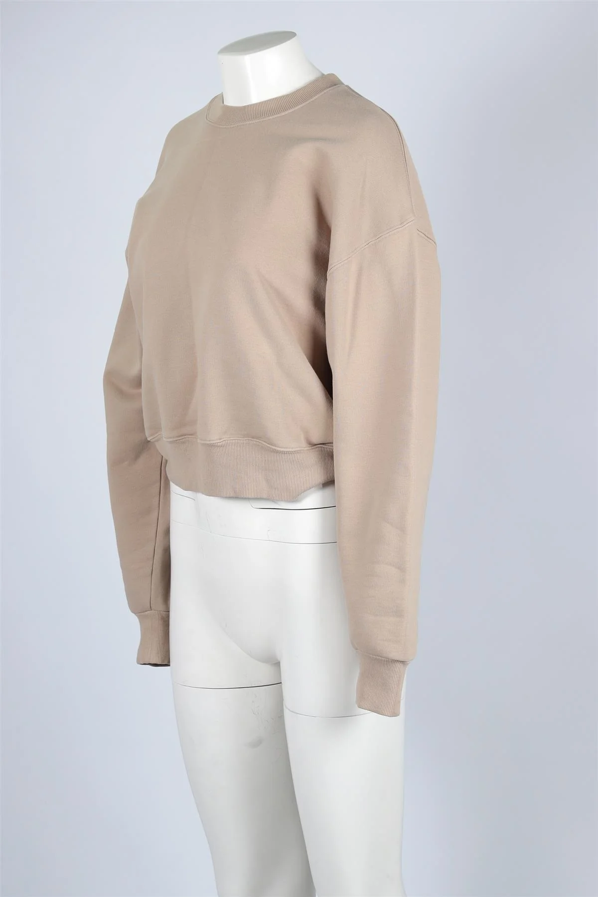 SKIMS TAUPE COTTON SWEATSHIRT MEDIUM - Image 3