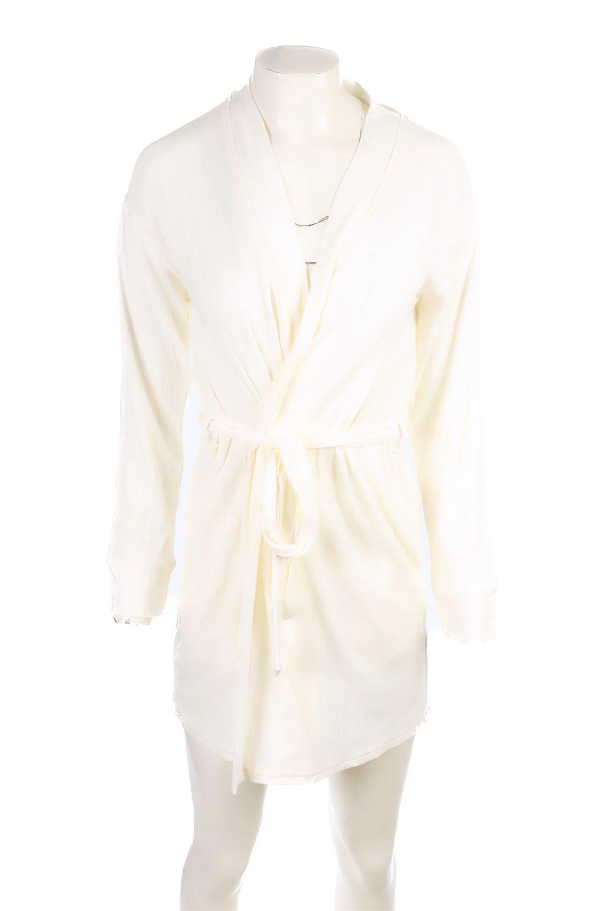 SKIMS WHITE COTTON ROBE XXSMALL - Image 2