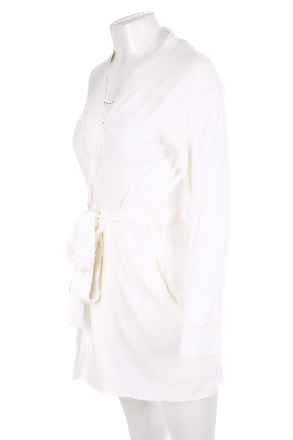 SKIMS WHITE COTTON ROBE XXSMALL - Image 3