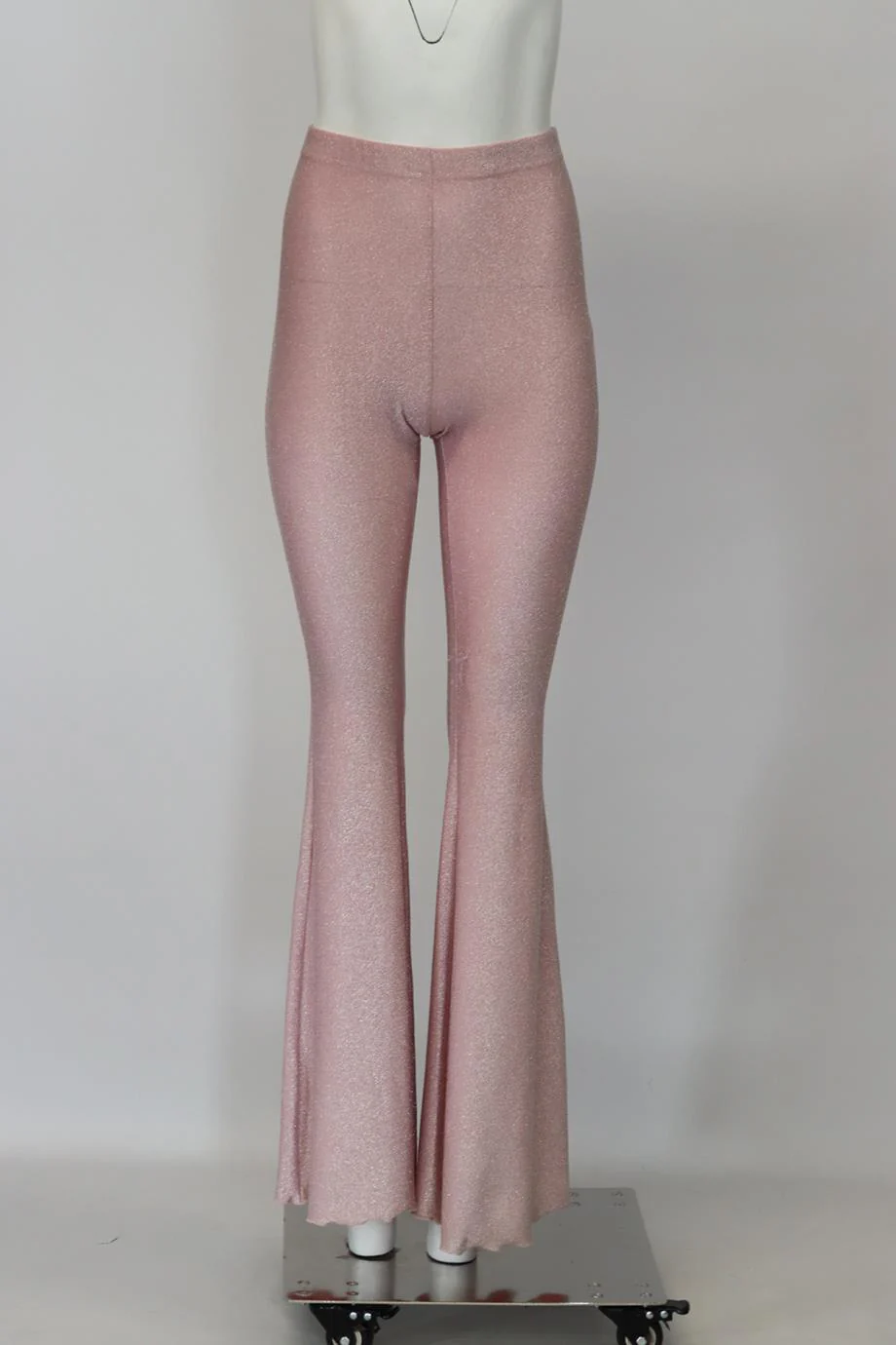 SLEEPER METALLIC STRETCH JERSEY FLARED PANTS XSMALL - Image 2