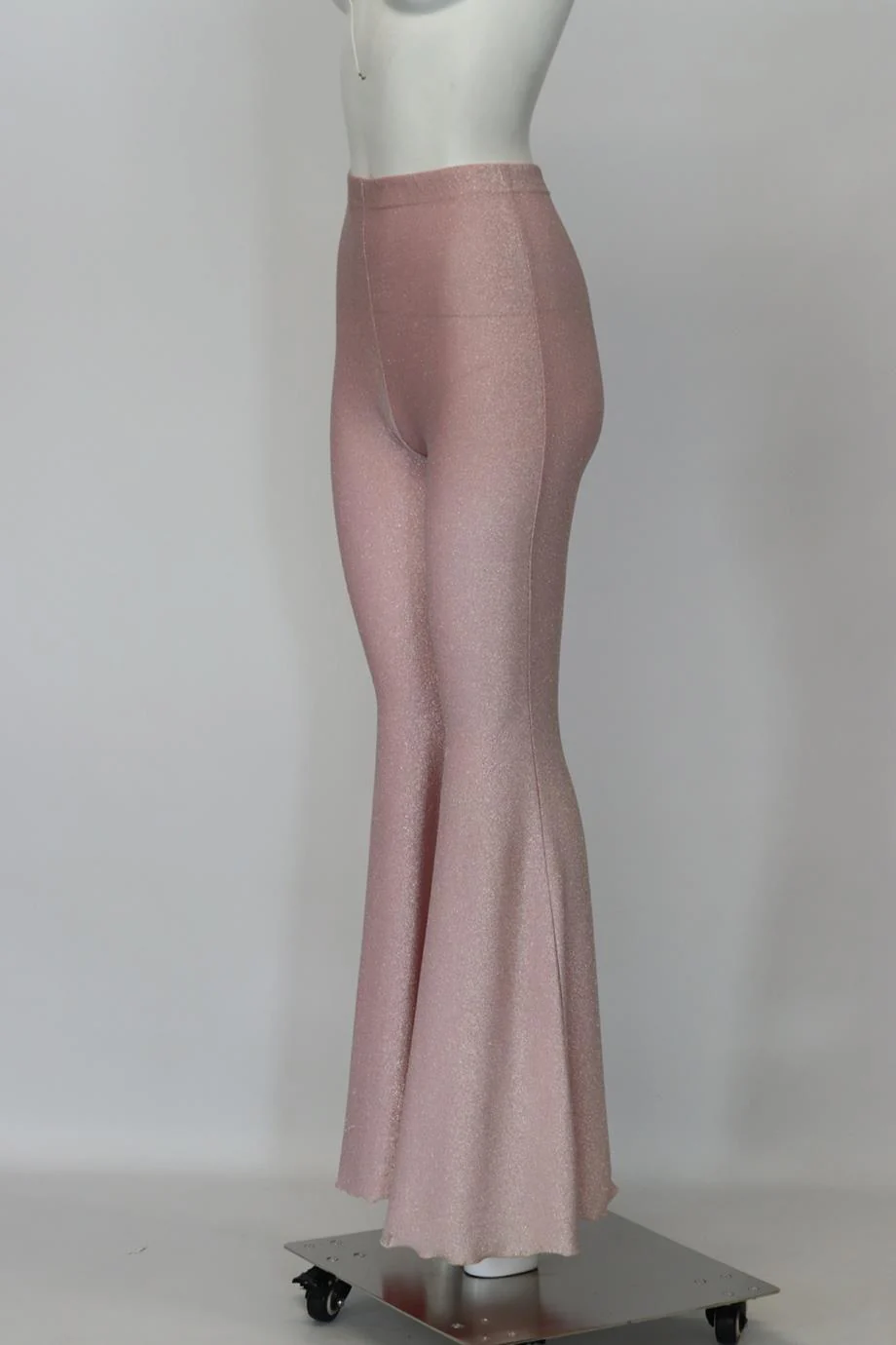 SLEEPER METALLIC STRETCH JERSEY FLARED PANTS XSMALL - Image 3