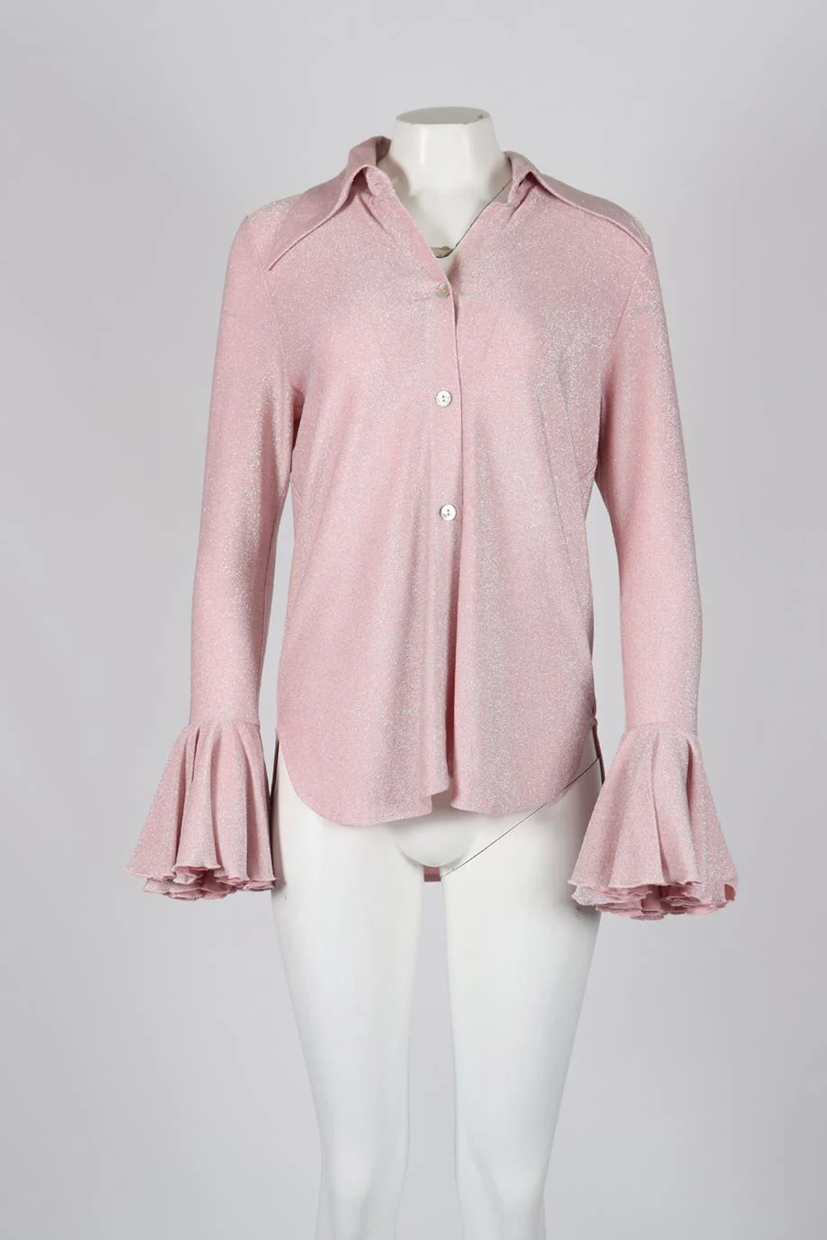 SLEEPER METALLIC STRETCH JERSEY SHIRT XSMALL - Image 2