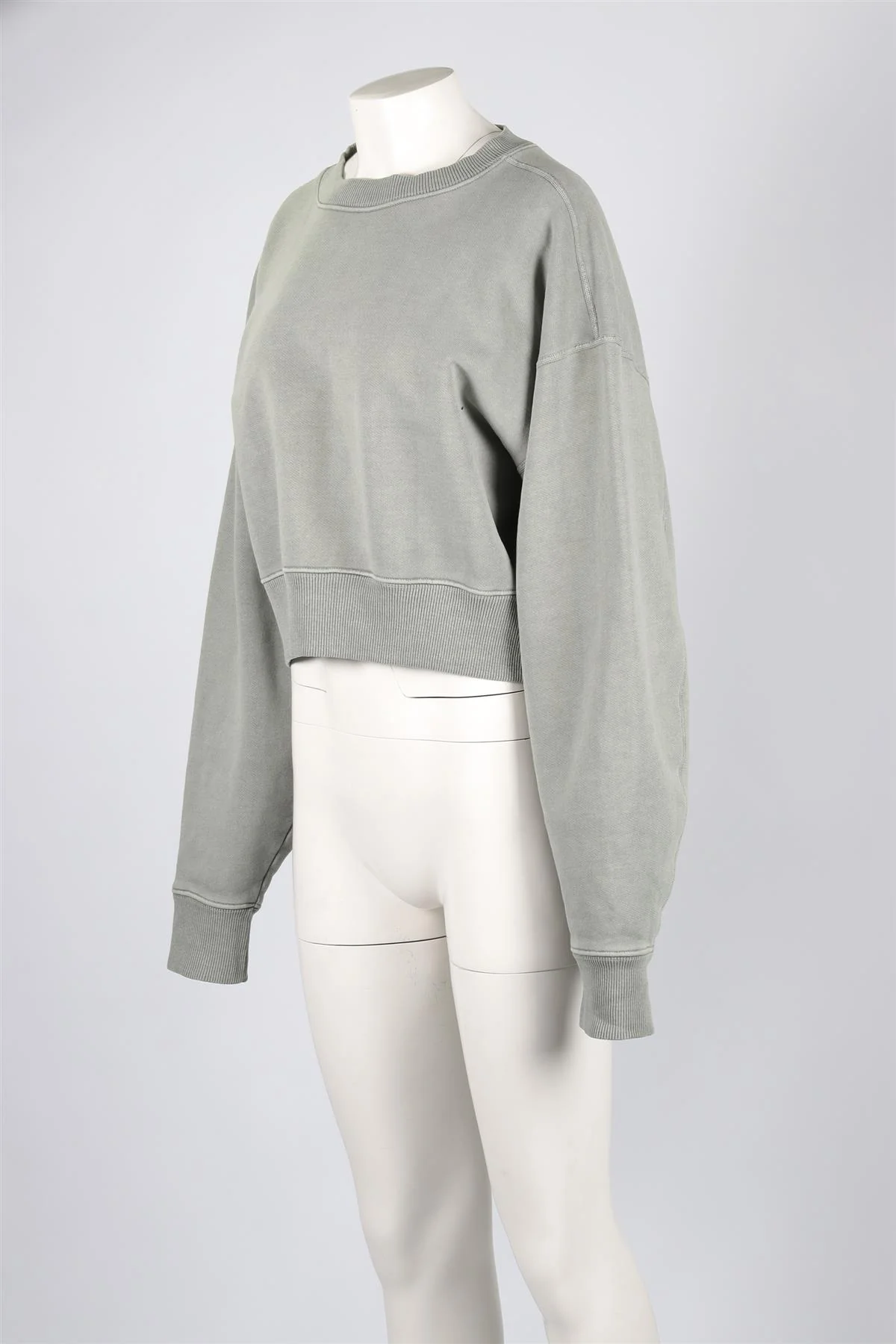 SLVRLAKE GREEN COTTON SWEATSHIRT LARGE - Image 3