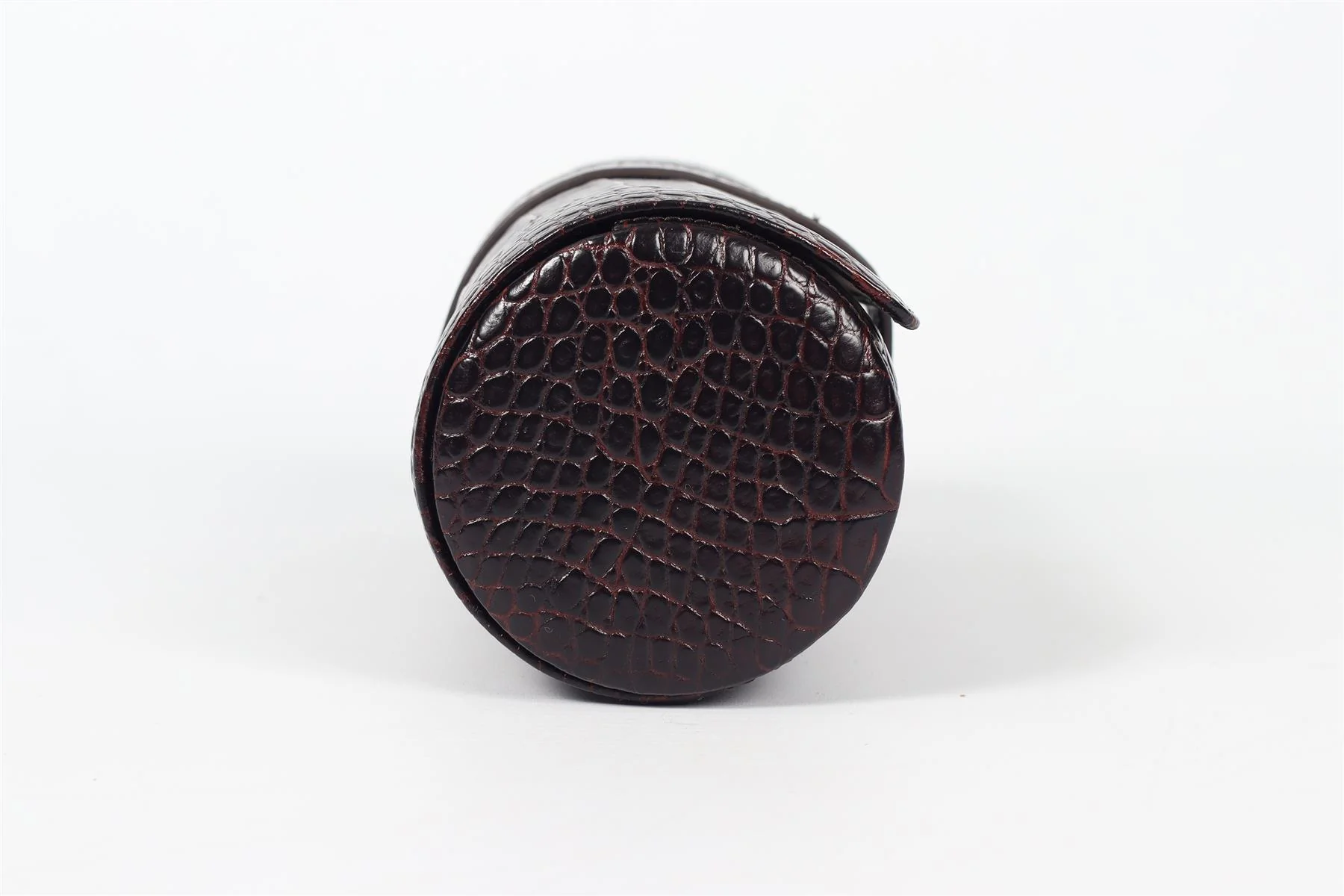 SMYTHSON OF BOND STREET CROC EFFECT LEATHER JEWELLERY CASE - Image 5