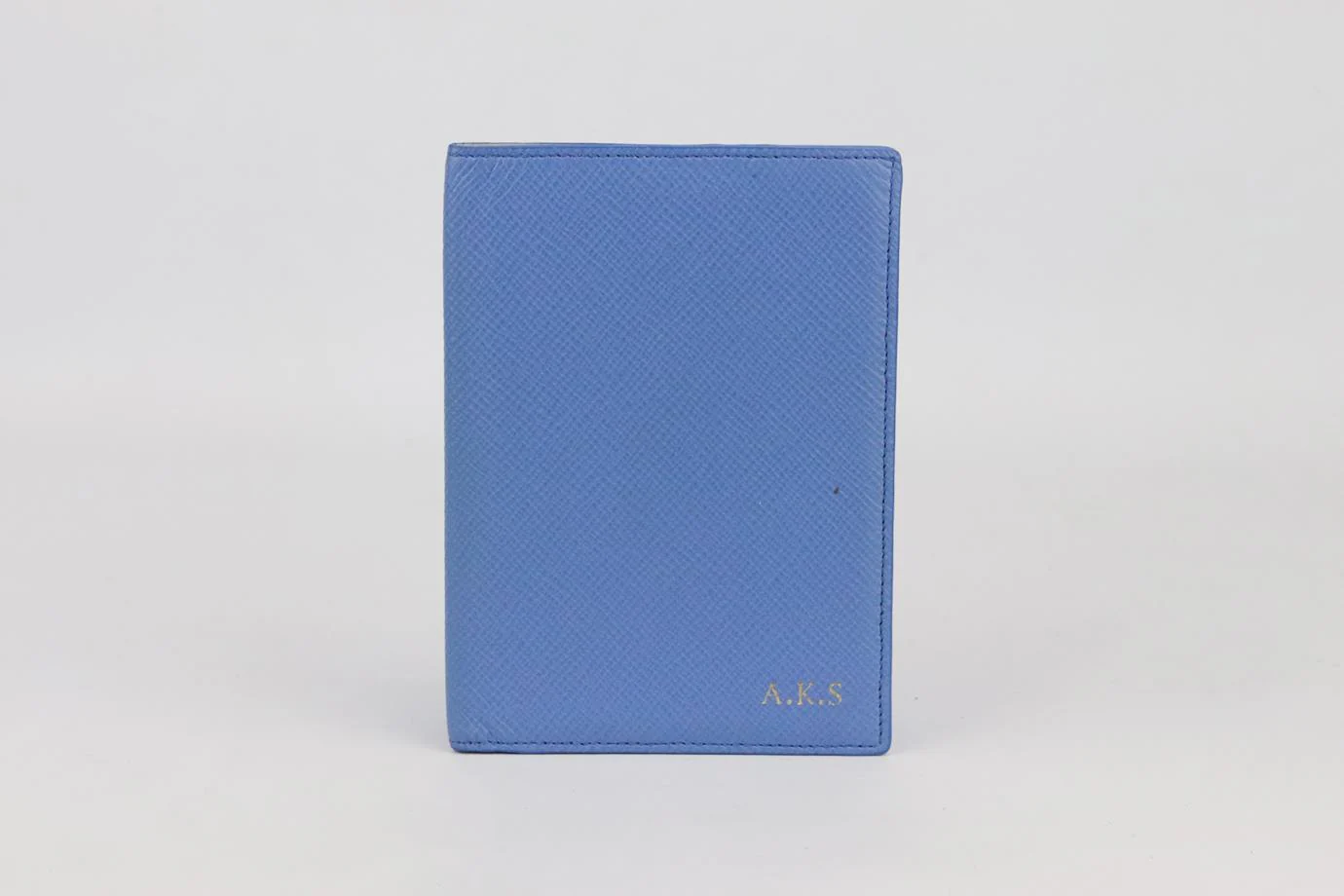 SMYTHSON PERSONALISED PANAMA LEATHER PASSPORT HOLDER - Image 2