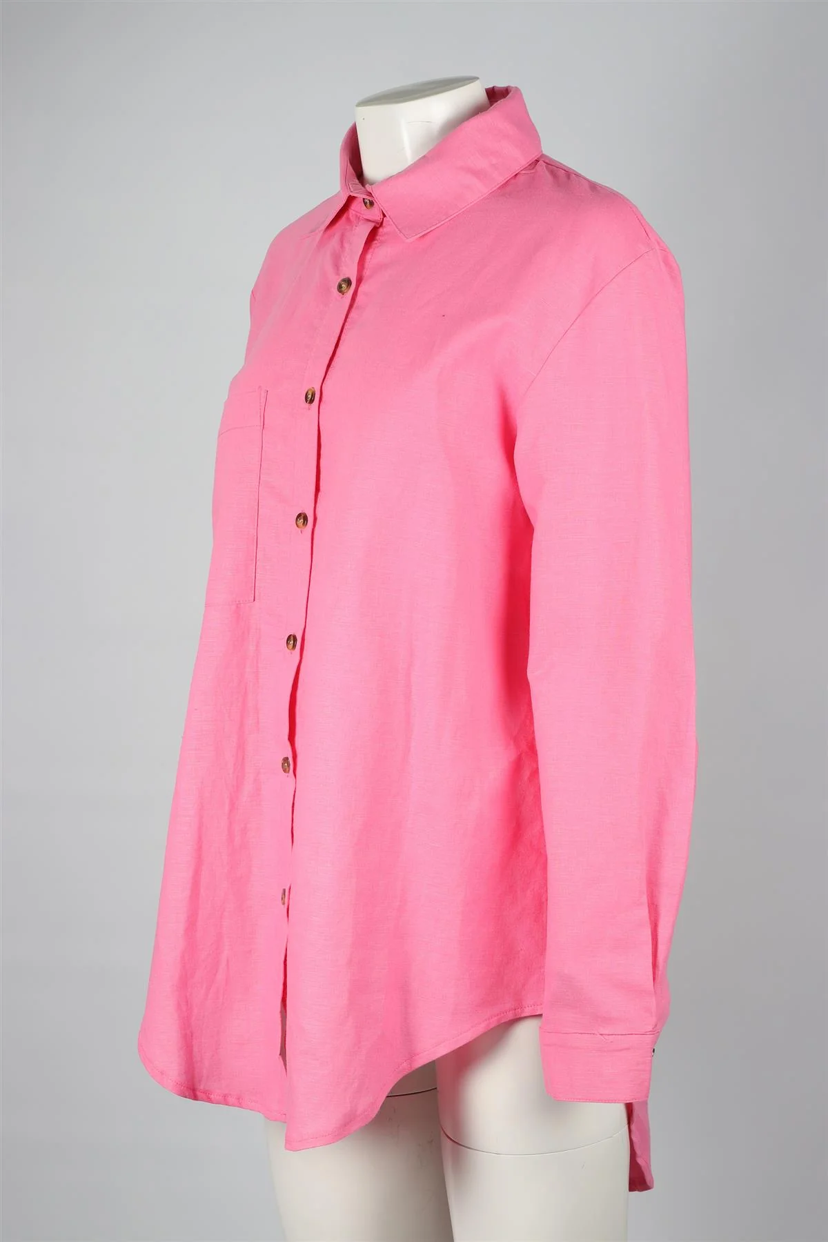 SNDYS PINK COTTON SHIRT UK 8 - Image 3