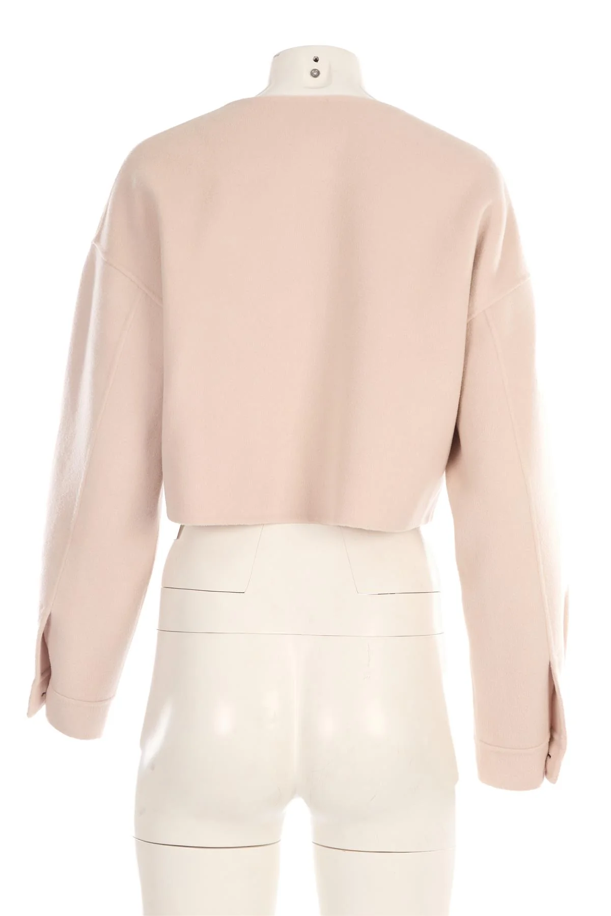 SOFT GOAT ECRU CASHMERE JACKET XSMALL - Image 4