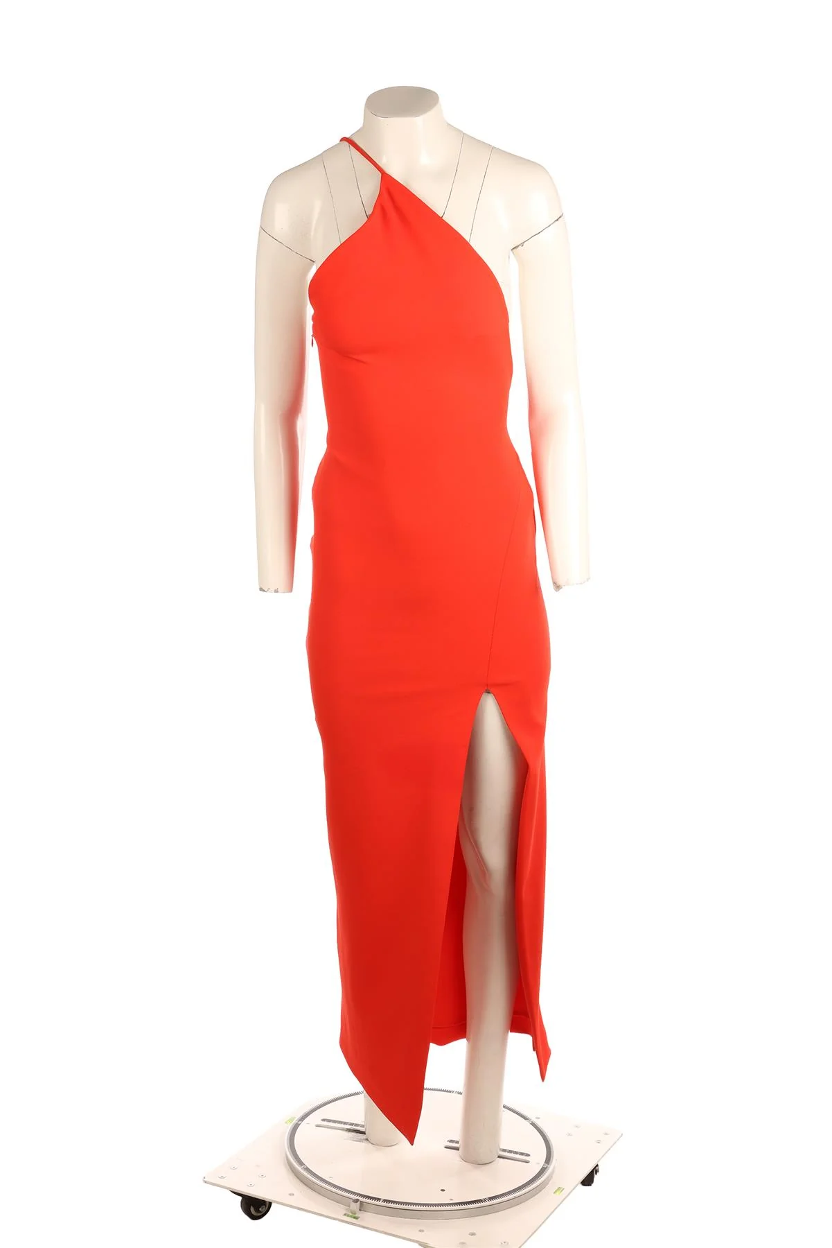 SOLACE LONDON ORANGE CREPE MAXI DRESS UK 6 - Image 2