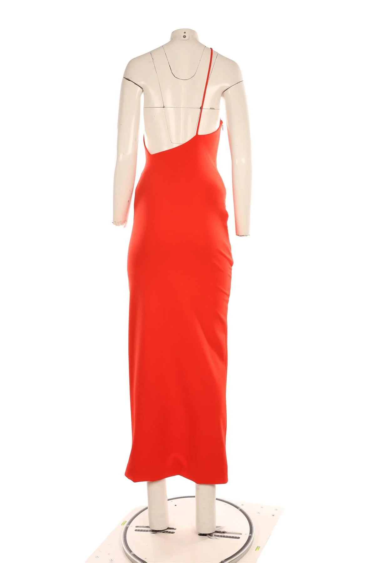 SOLACE LONDON ORANGE CREPE MAXI DRESS UK 6 - Image 4