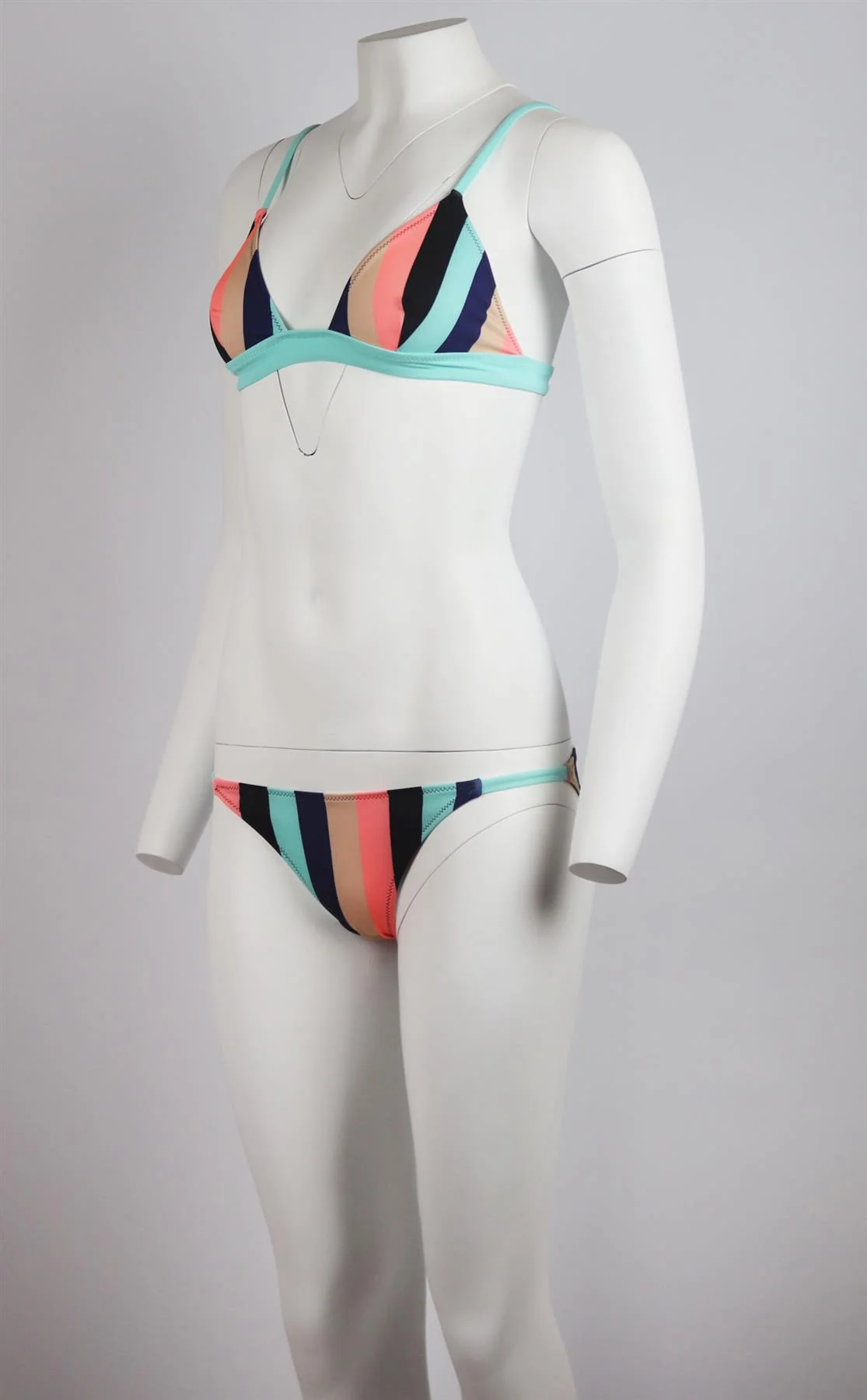 SOLID AND STRIPED MORGAN STRIPED TRIANGLE BIKINI SMALL - Image 3
