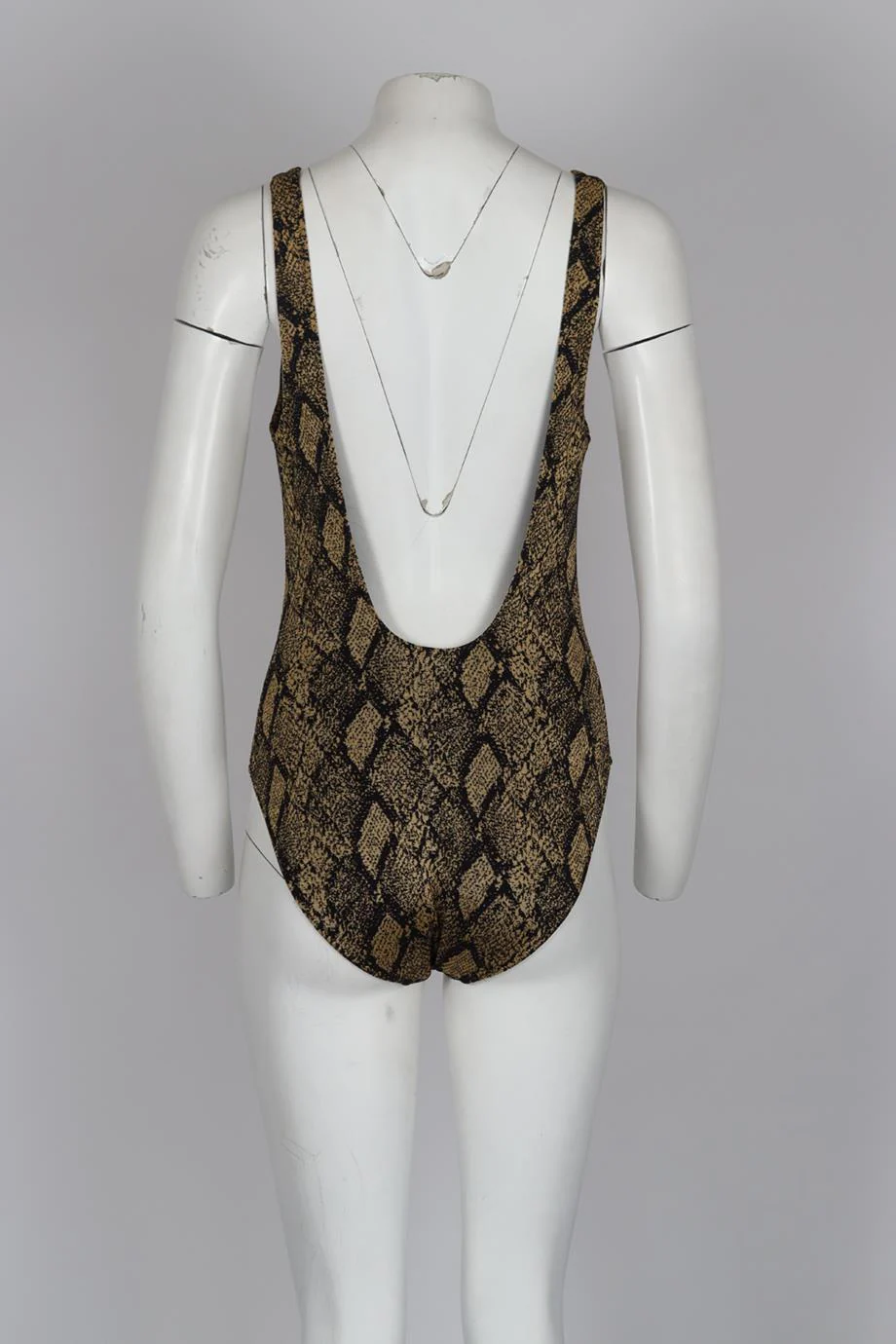 SOLID AND STRIPED SNAKE PRINT SWIMSUIT XLARGE - Image 4