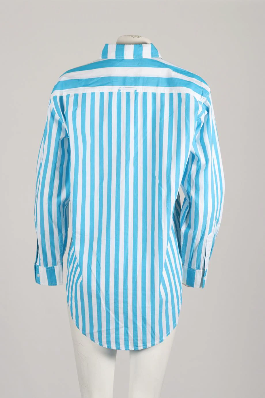 SOLID AND STRIPED STRIPED COTTON SHIRT SMALL - Image 4
