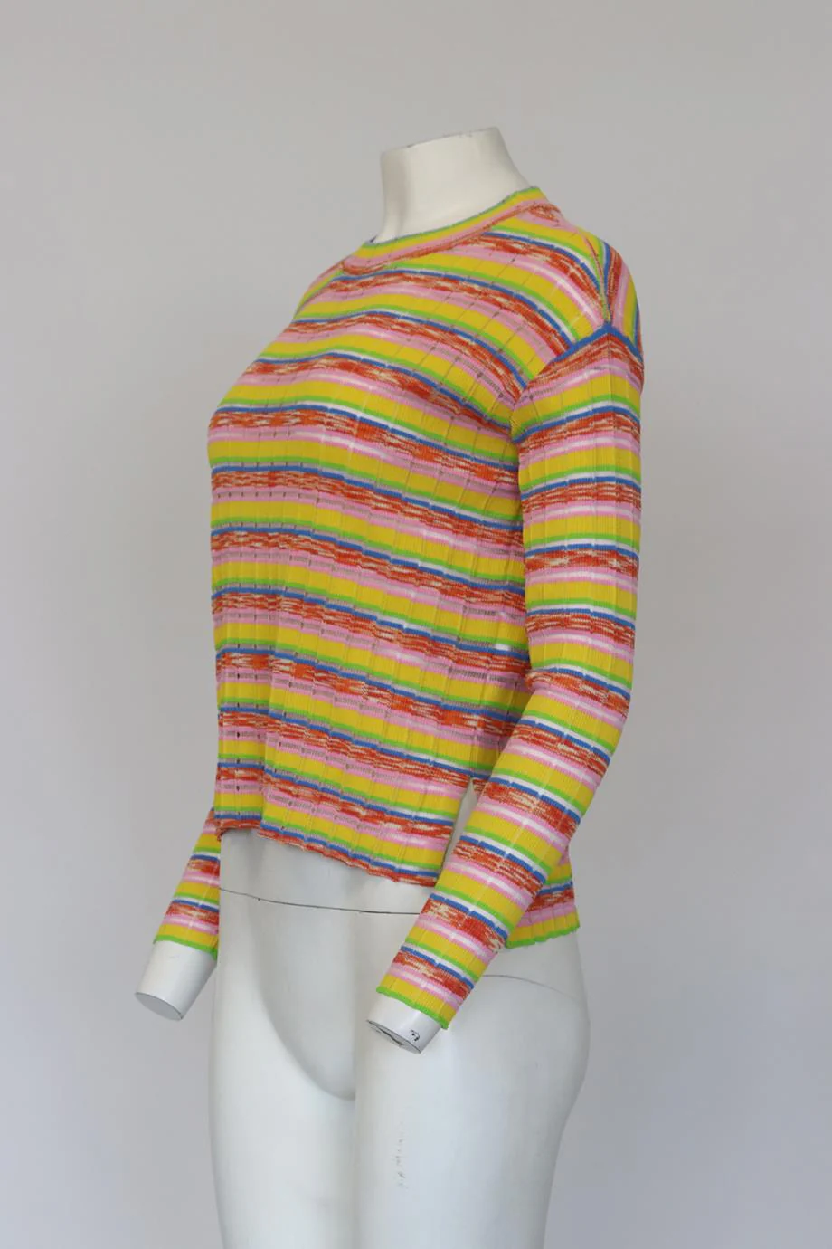 SOLID AND STRIPED STRIPED KNIT TOP XSMALL - Image 3