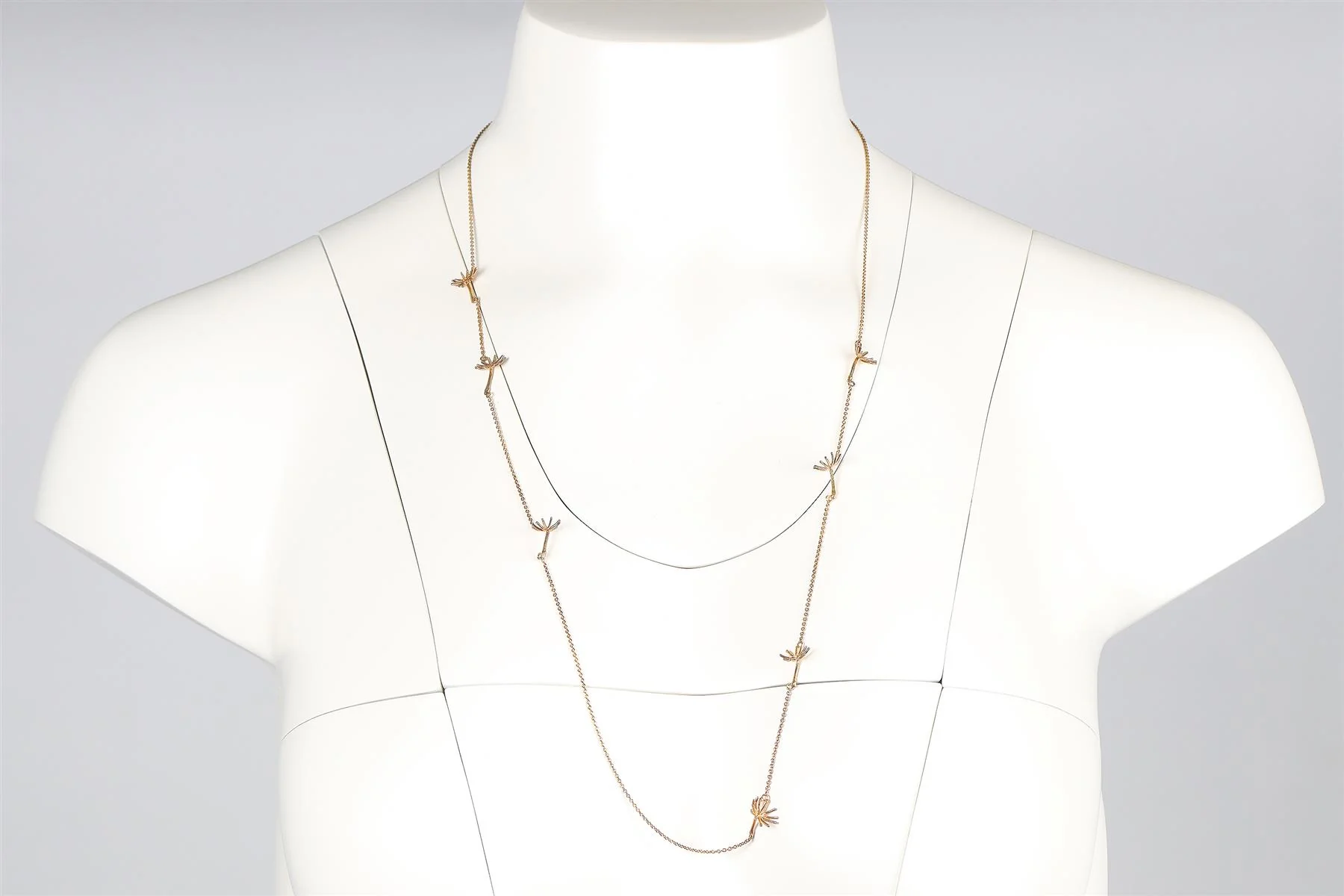 SOPHIA WEBSTER + ALEX MONROE DANDELION GOLD PLATED CHAIN NECKLACE - Image 2