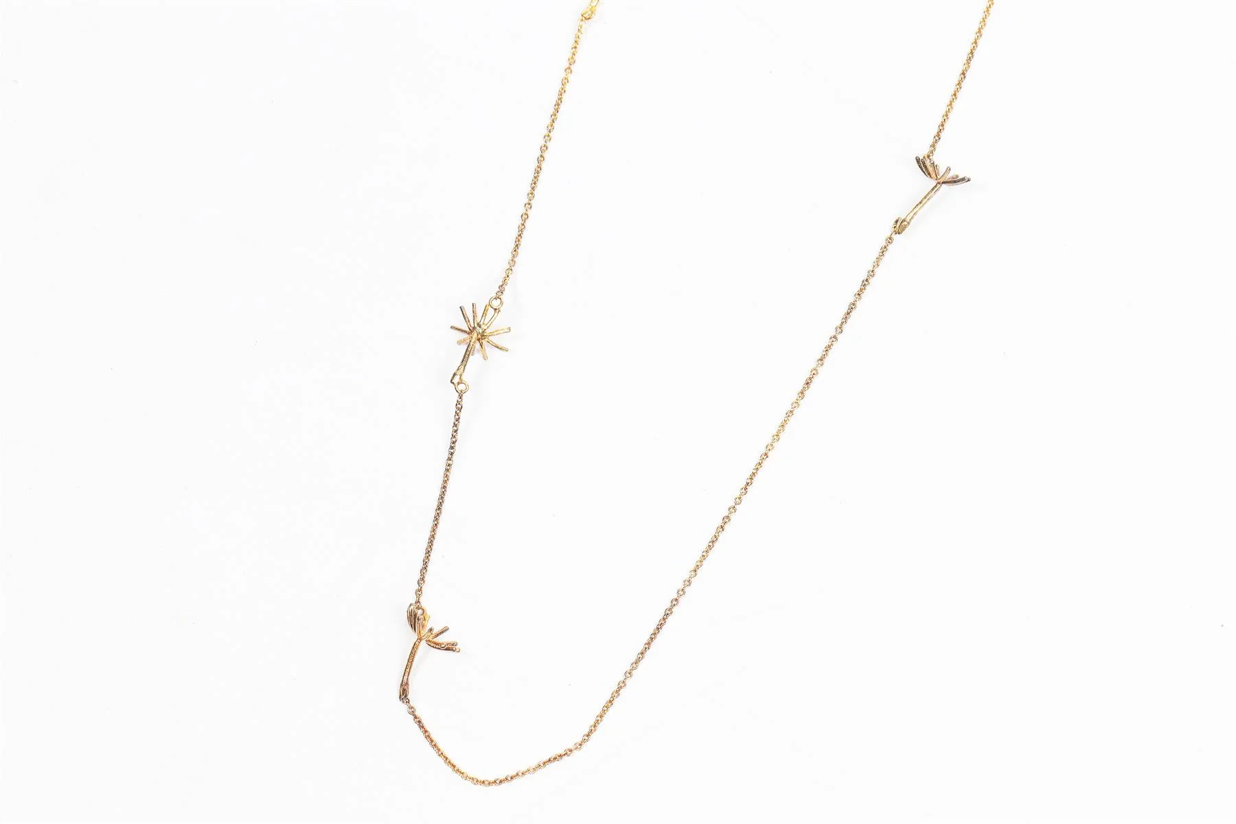 SOPHIA WEBSTER + ALEX MONROE DANDELION GOLD PLATED CHAIN NECKLACE - Image 4