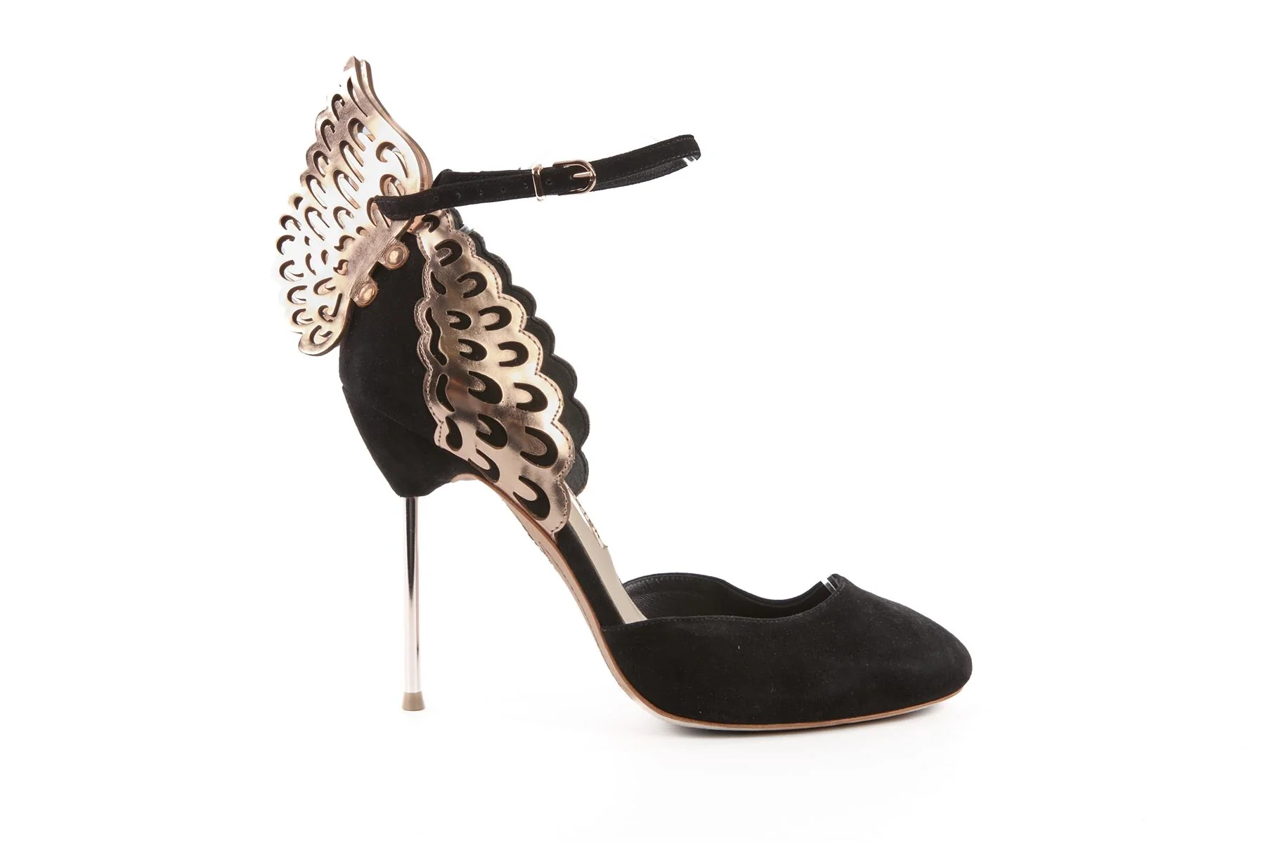 SOPHIA WEBSTER BLACK SUEDE PUMPS EU 39.5 UK 6.5 US 9.5 - Image 2