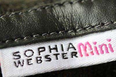 SOPHIA WEBSTER MINI GIRLS BLACK GLITTER WILEY BOOTS EU 26 UK 8.5 - Image 5