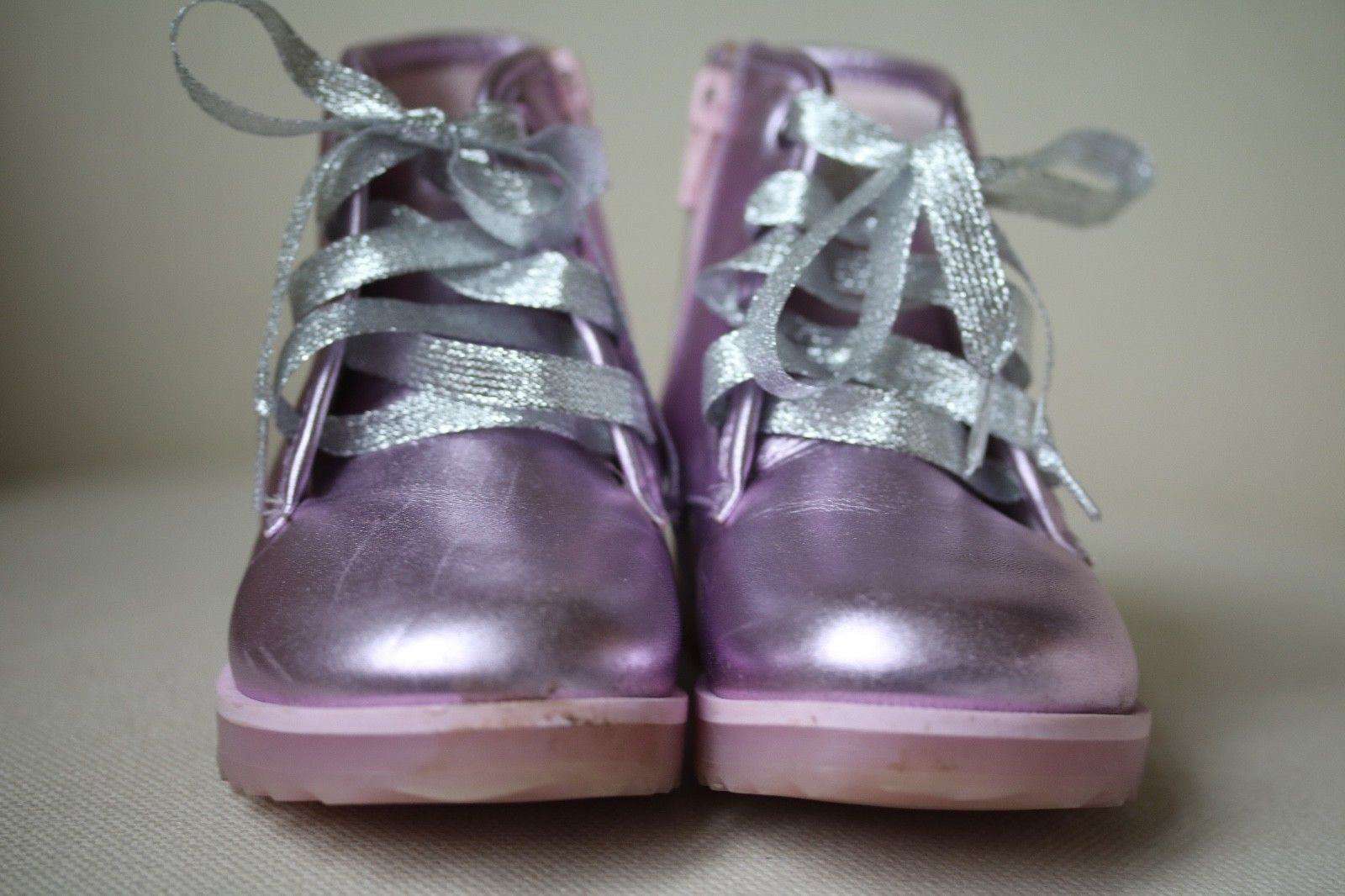 SOPHIA WEBSTER MINI GIRLS PINK LEATHER BOOTS EU 26 UK 8.5 - Image 2
