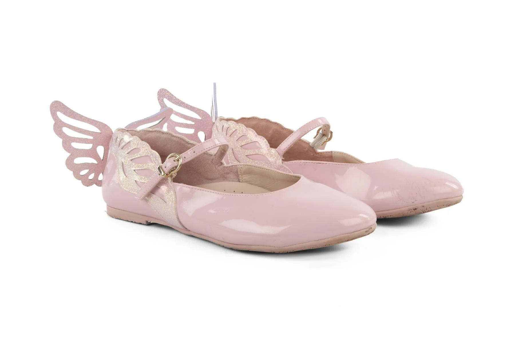 SOPHIA WEBSTER PINK KIDS GIRLS BALLET FLATS EU 36 UK 3.5 US 4.5 - Image 2