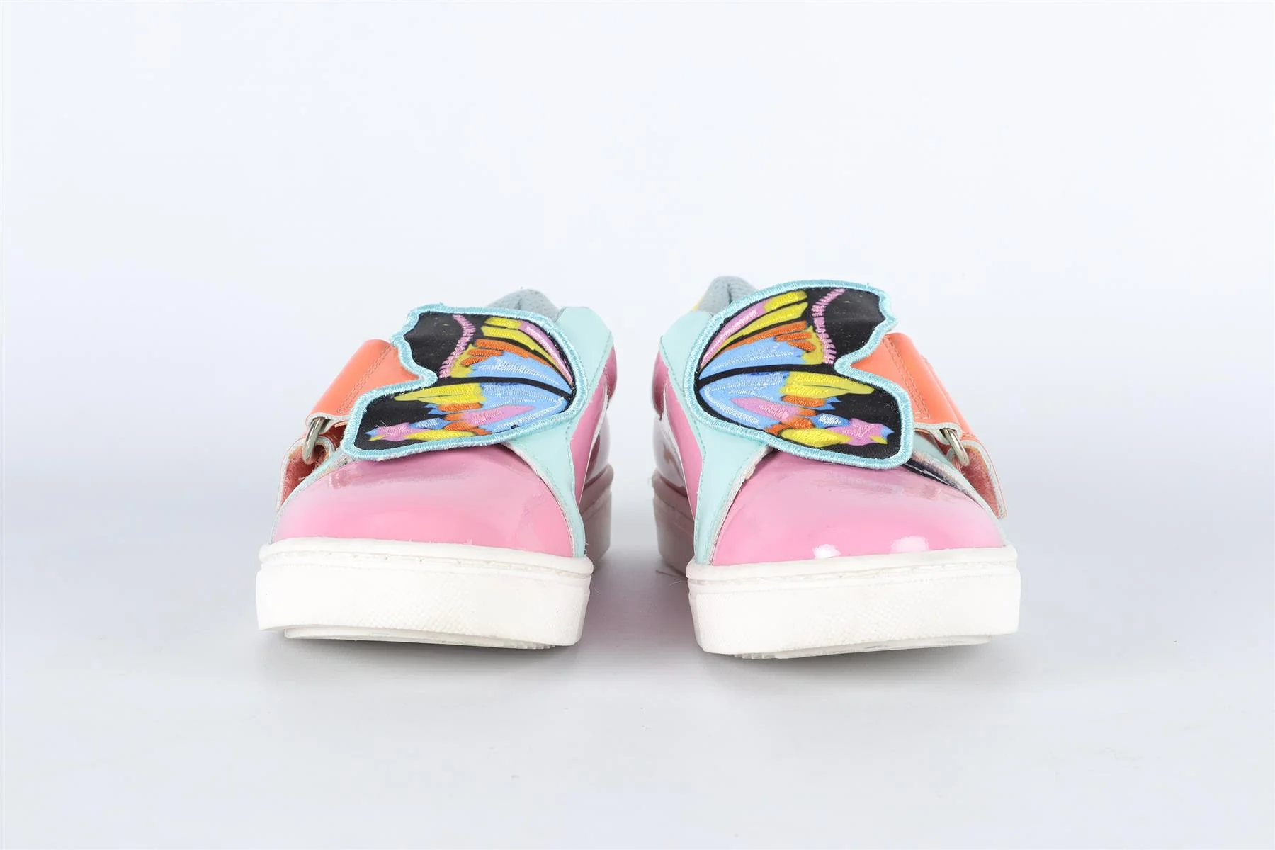 SOPHIA WEBSTER PINK KIDS GIRLS LEATHER SNEAKERS EU 26 UK 8.5 US 9.5 - Image 3