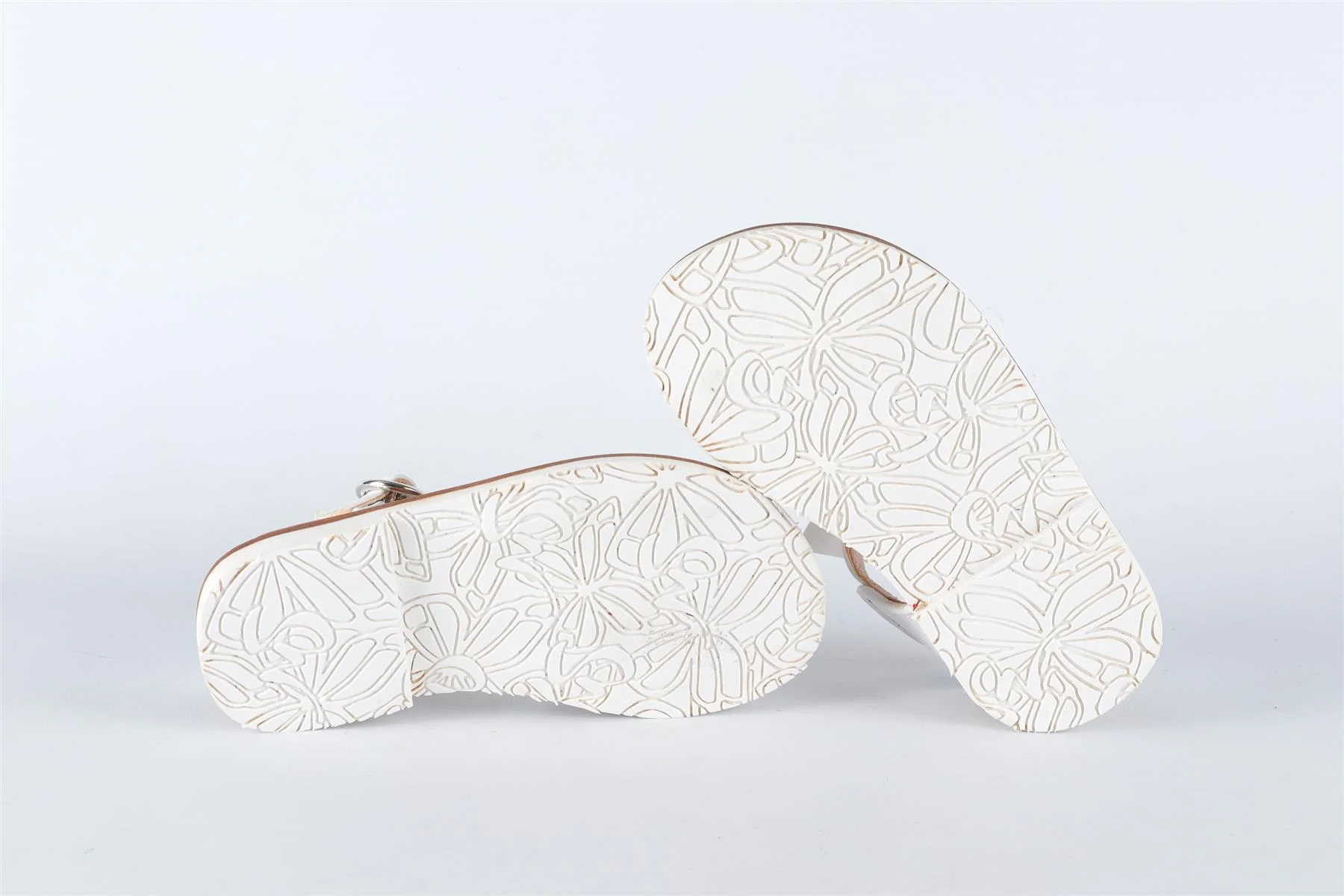 SOPHIA WEBSTER WHITE KIDS GIRLS LEATHER SANDALS EU 25 UK 8 US 9 - Image 6