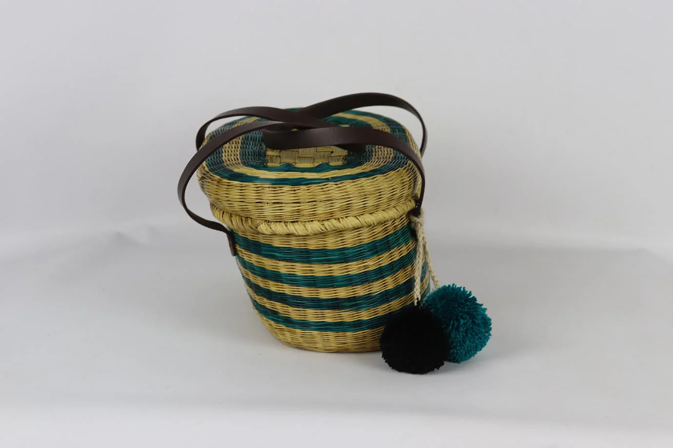 SOPHIE ANDERSON STRIPED RAFFIA SHOULDER BAG - Image 3