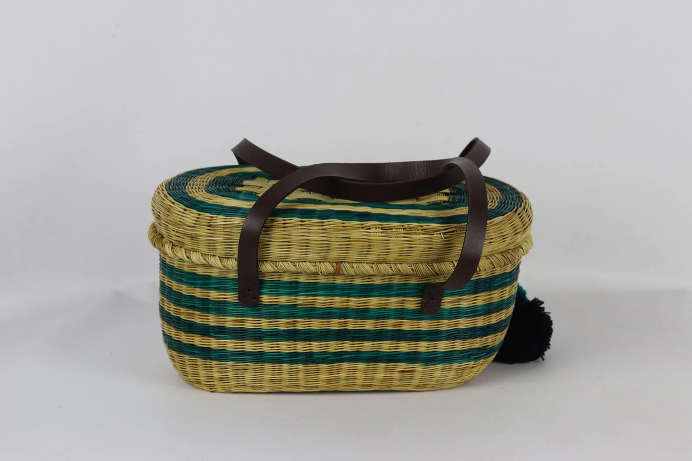 SOPHIE ANDERSON STRIPED RAFFIA SHOULDER BAG - Image 4