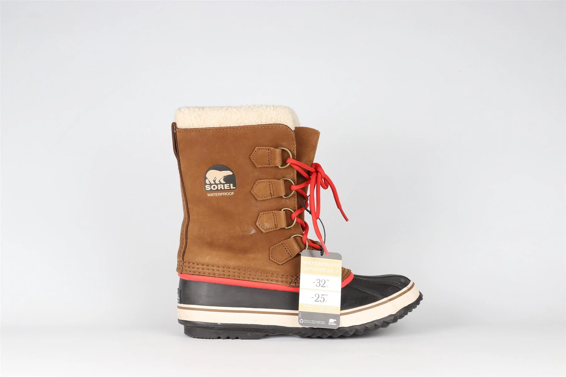 SOREL BROWN SUEDE SNOW BOOTS EU 40.5 UK 7.5 US 10.5 - Image 2