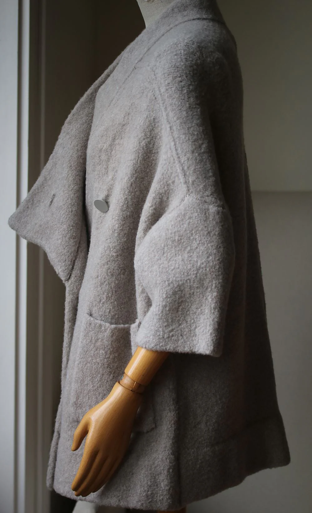 SOYER DOUBLE-BREASTED WOOL-BLEND COAT SMALL - Image 3