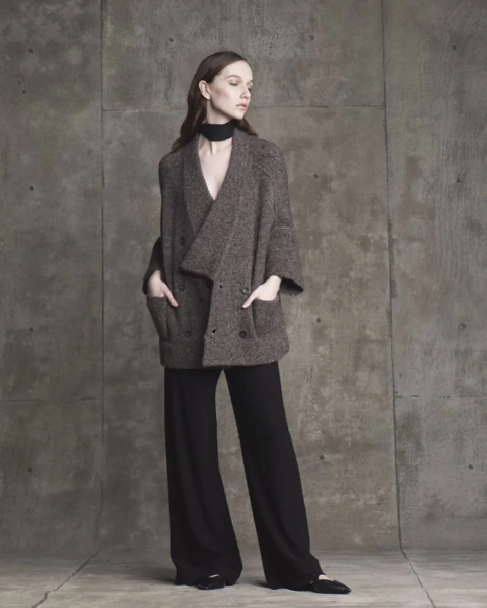 SOYER DOUBLE-BREASTED WOOL-BLEND COAT SMALL - Image 7