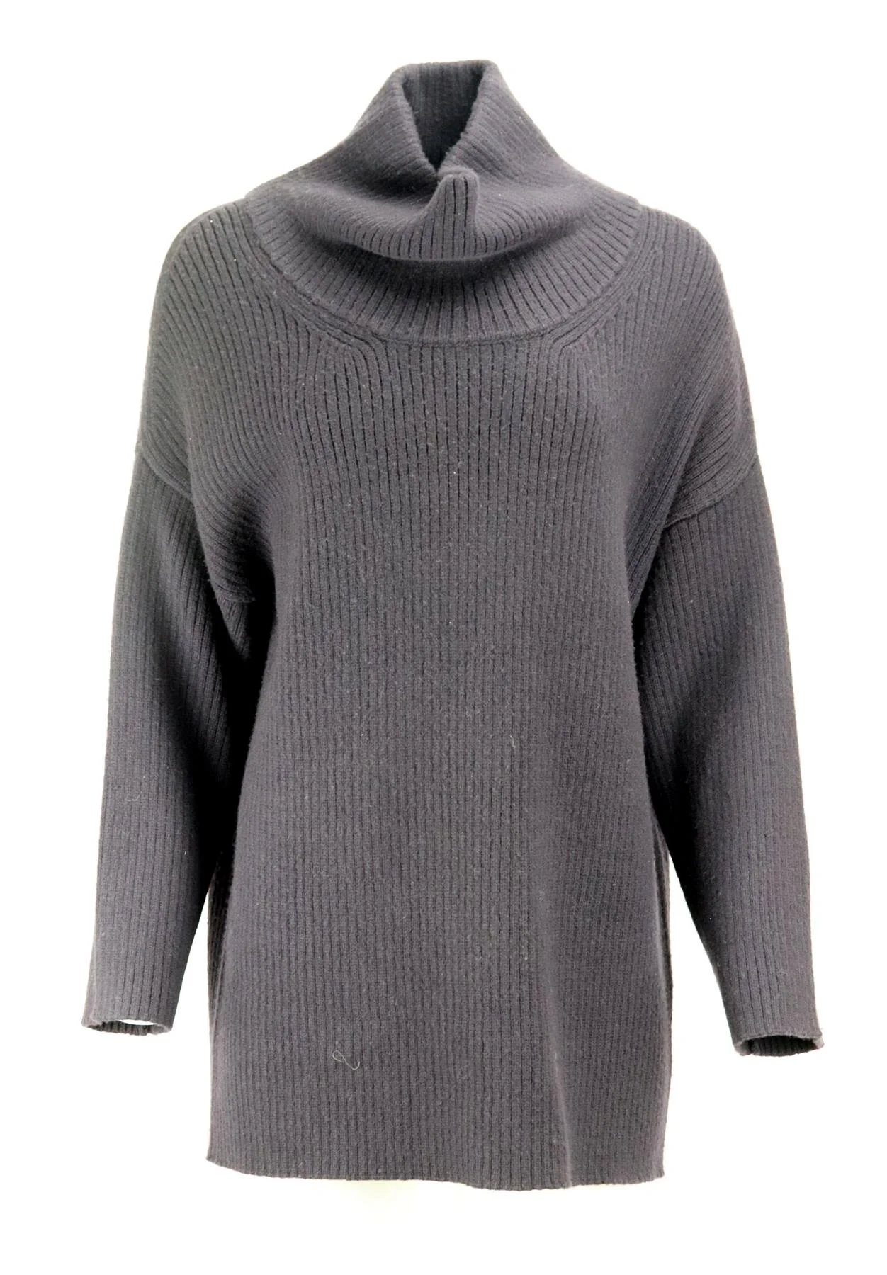 SOYER RIBBED WOOL BLEND TURTLENECK SWEATER SMALL - Image 2