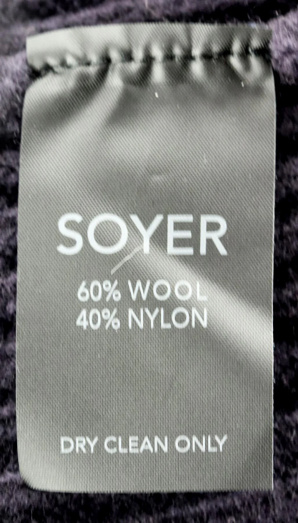 SOYER RIBBED WOOL BLEND TURTLENECK SWEATER SMALL - Image 6