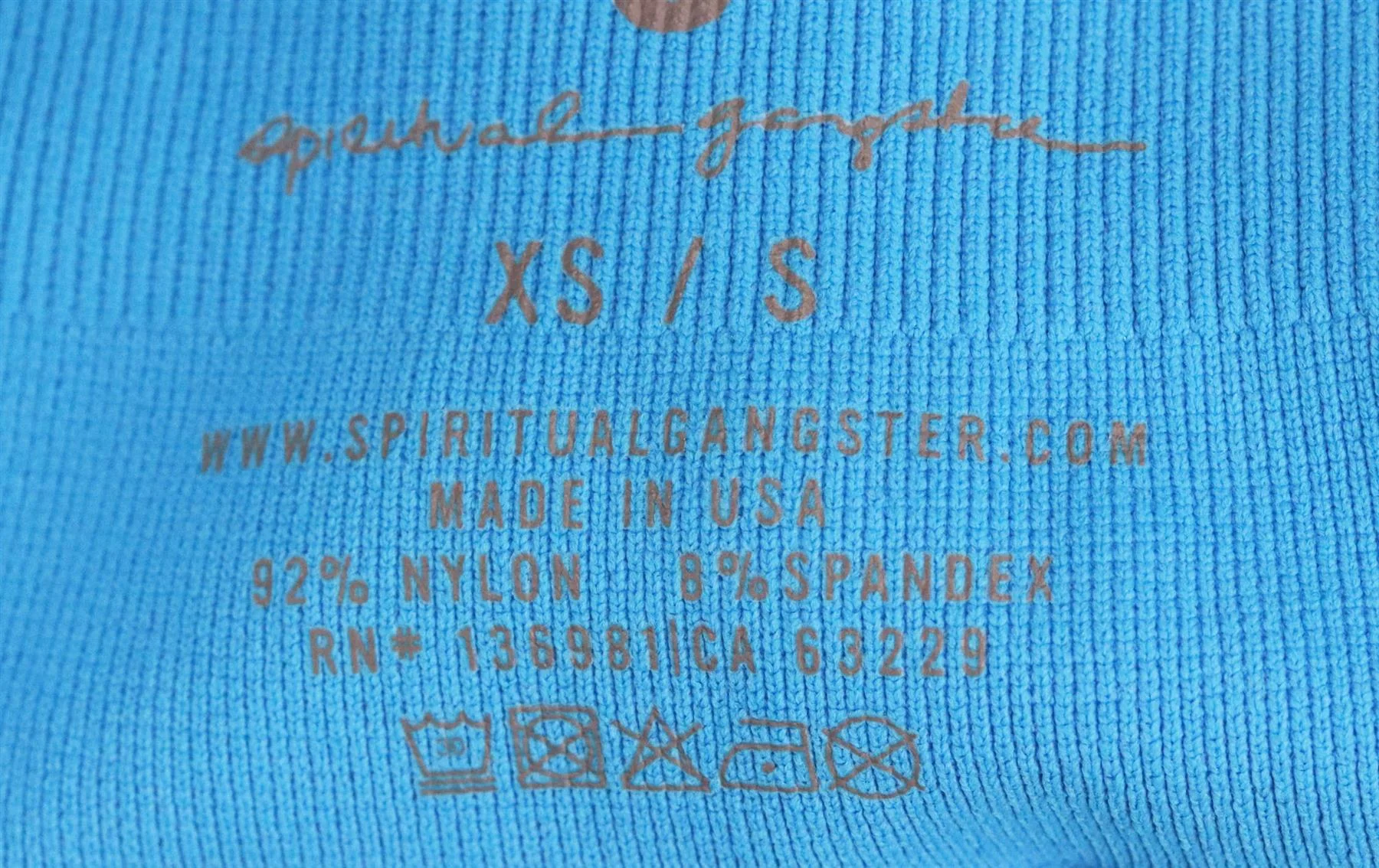 SPIRITAL GANGSTER RIBBED STRETCH JERSEY SHORTS XSMALL/SMALL - Image 6