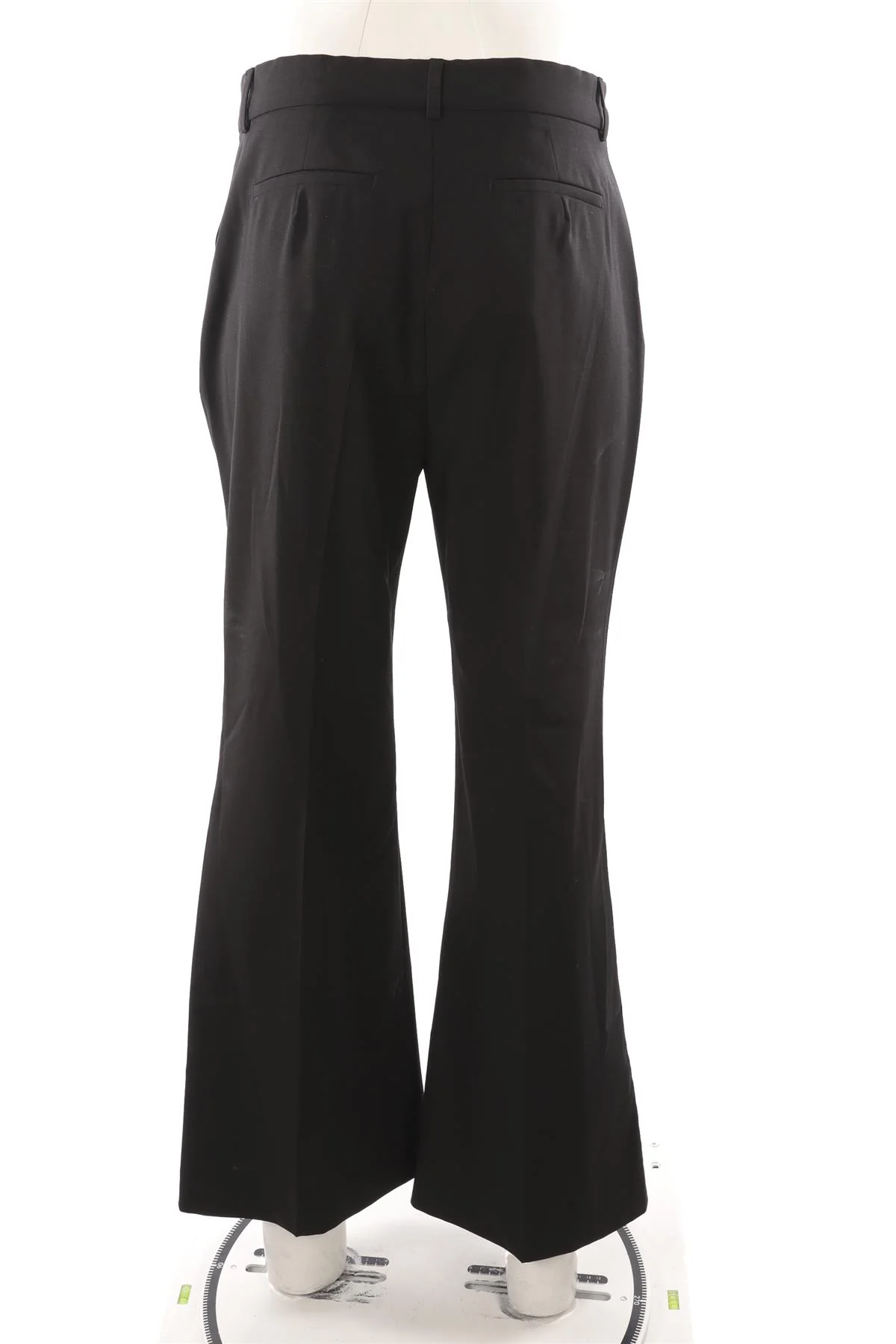 SPORTMAX BLACK WOOL STRAIGHT LEG PANTS SMALL - Image 4