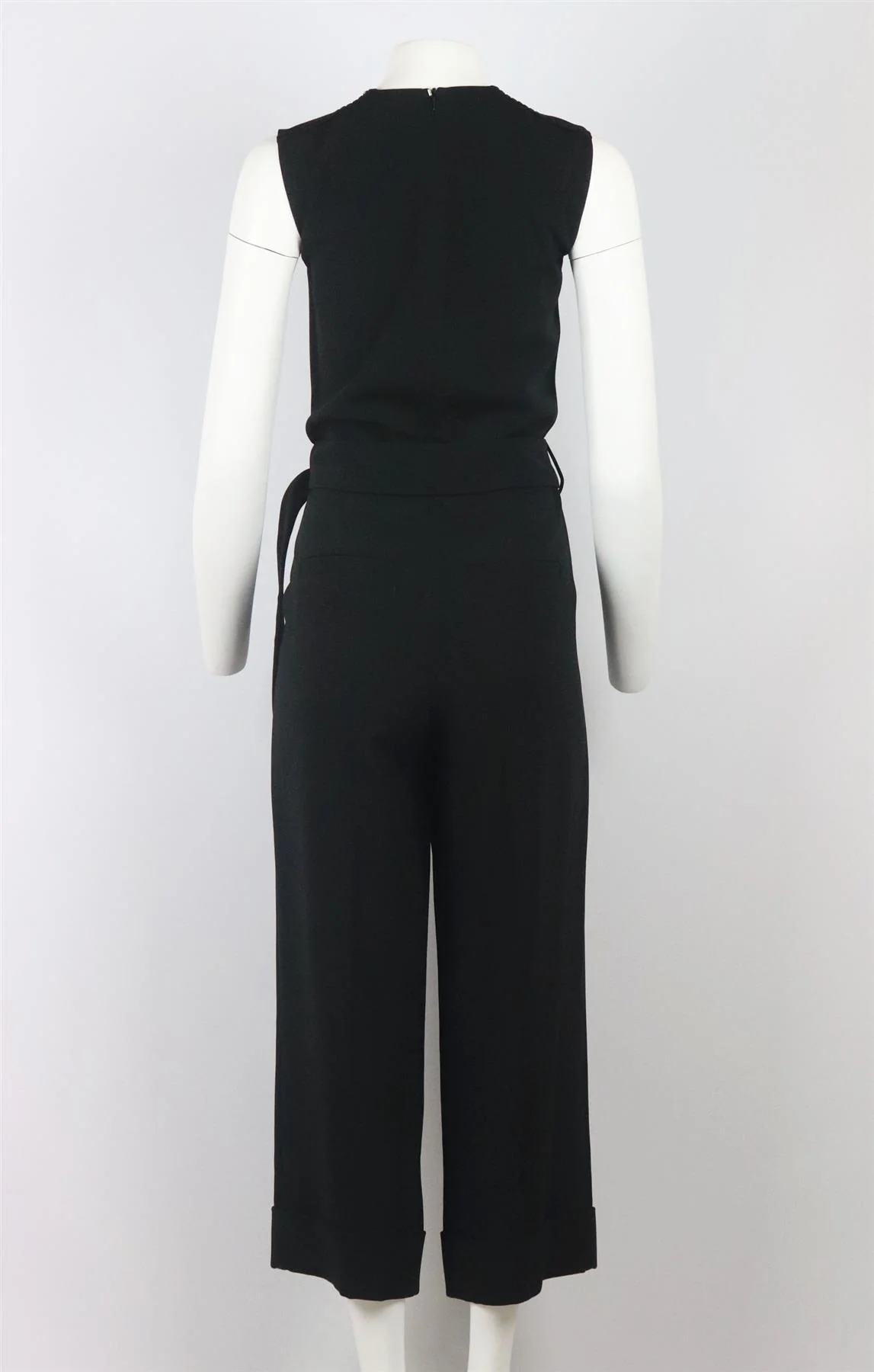SPORTMAX CROPPED BELTED CREPE JUMPSUIT IT 38 UK 6 - Image 10