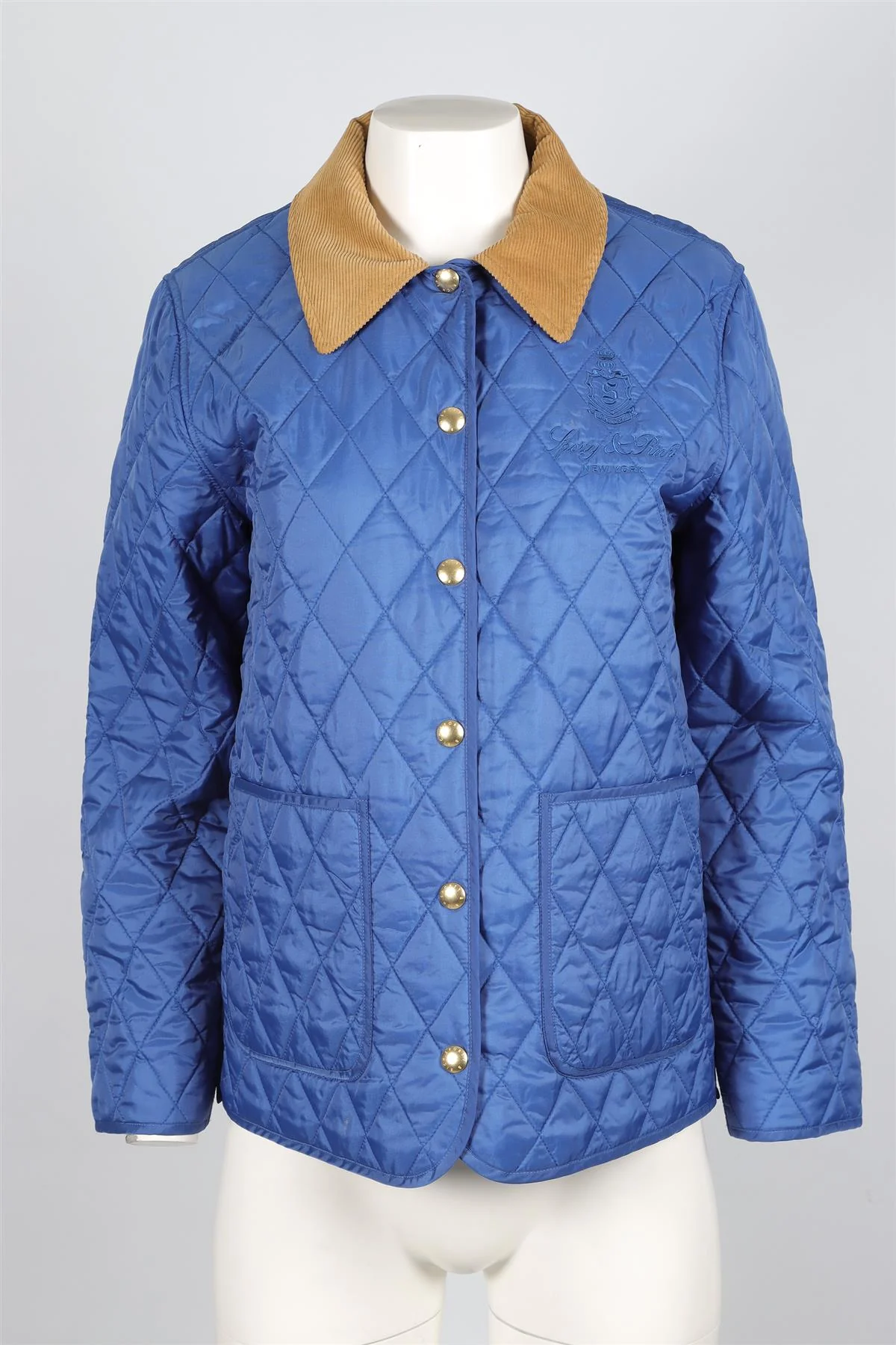 SPORTY & RICH BLUE SHELL JACKET SMALL - Image 2