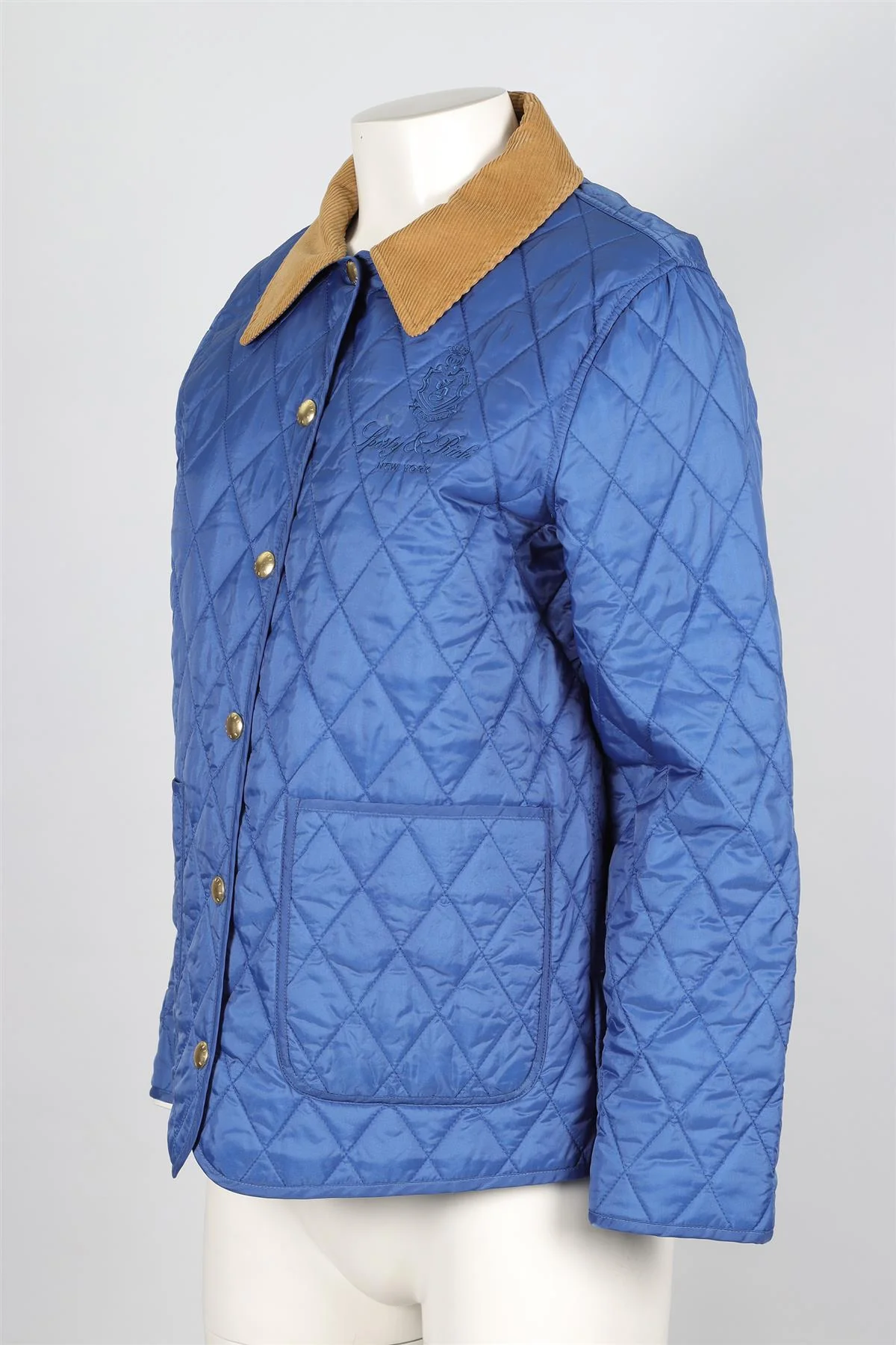 SPORTY & RICH BLUE SHELL JACKET SMALL - Image 3
