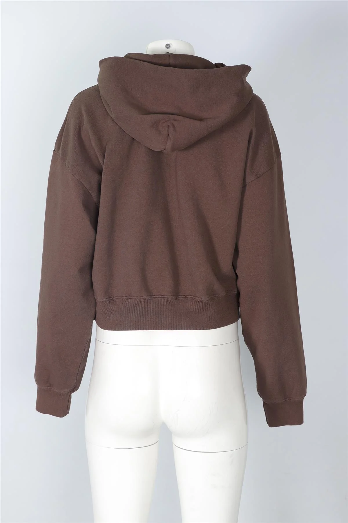SPORTY & RICH BROWN COTTON HOODIE MEDIUM - Image 4