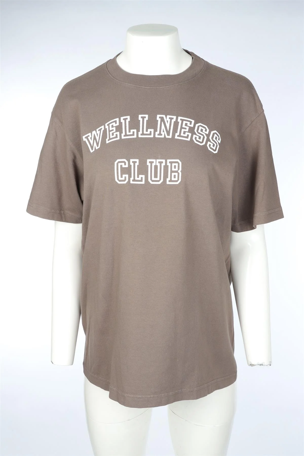 SPORTY & RICH BROWN COTTON T-SHIRT MEDIUM - Image 2