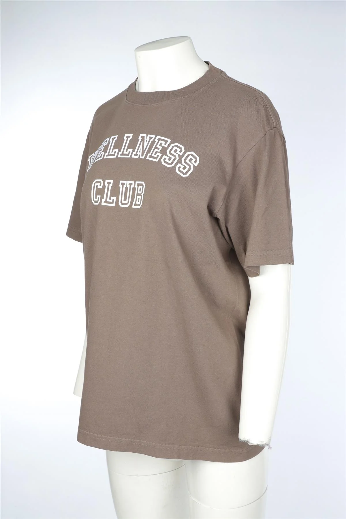SPORTY & RICH BROWN COTTON T-SHIRT MEDIUM - Image 3